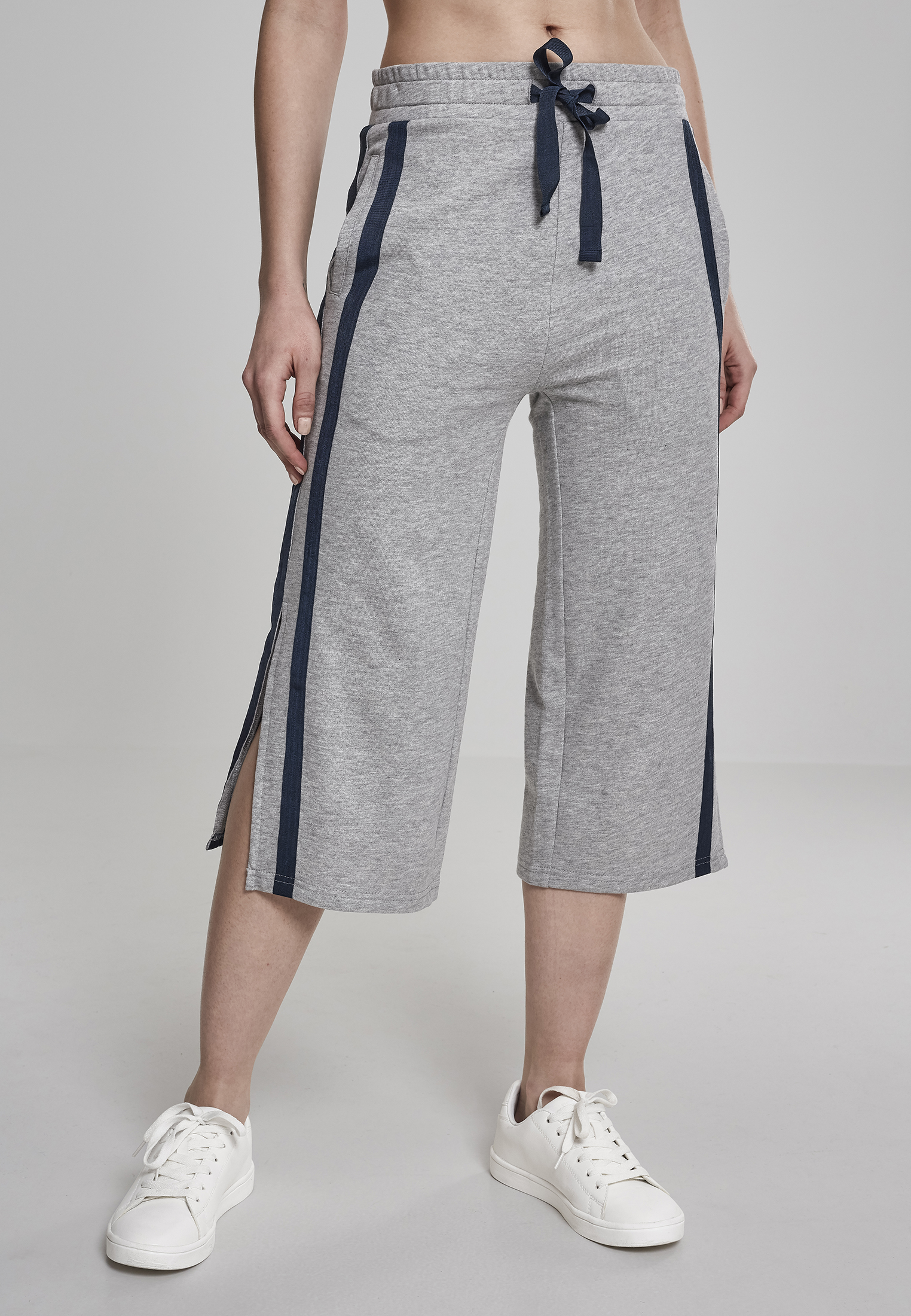 Women&#039;s Terry Culotte Belt Grey/Navy