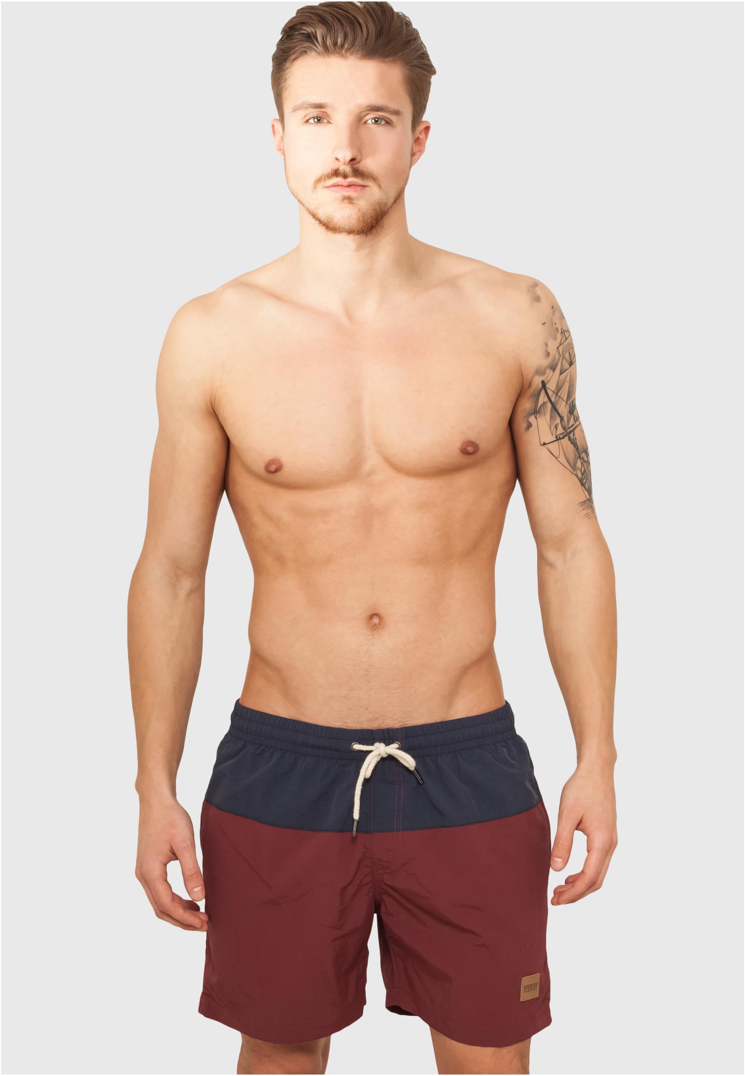 Men&#039;s Block Swimsuit Blue/Cherry