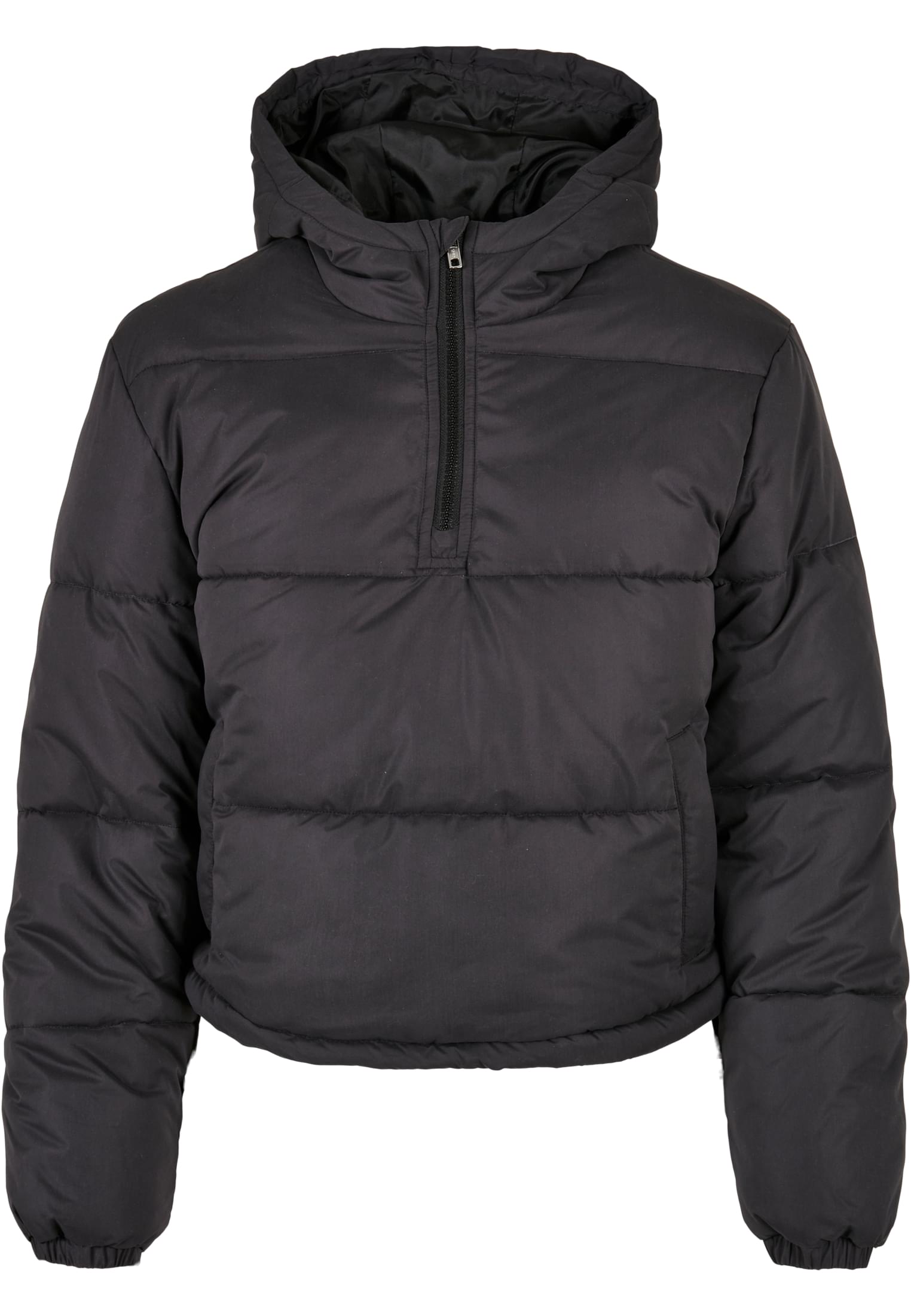 Women's Puffer Pull Over Black Jacket