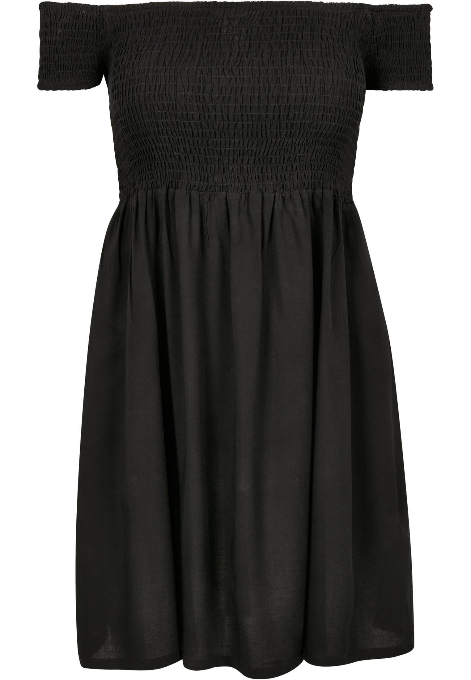 Women&#039;s Smoked Off Shoulder Dress black