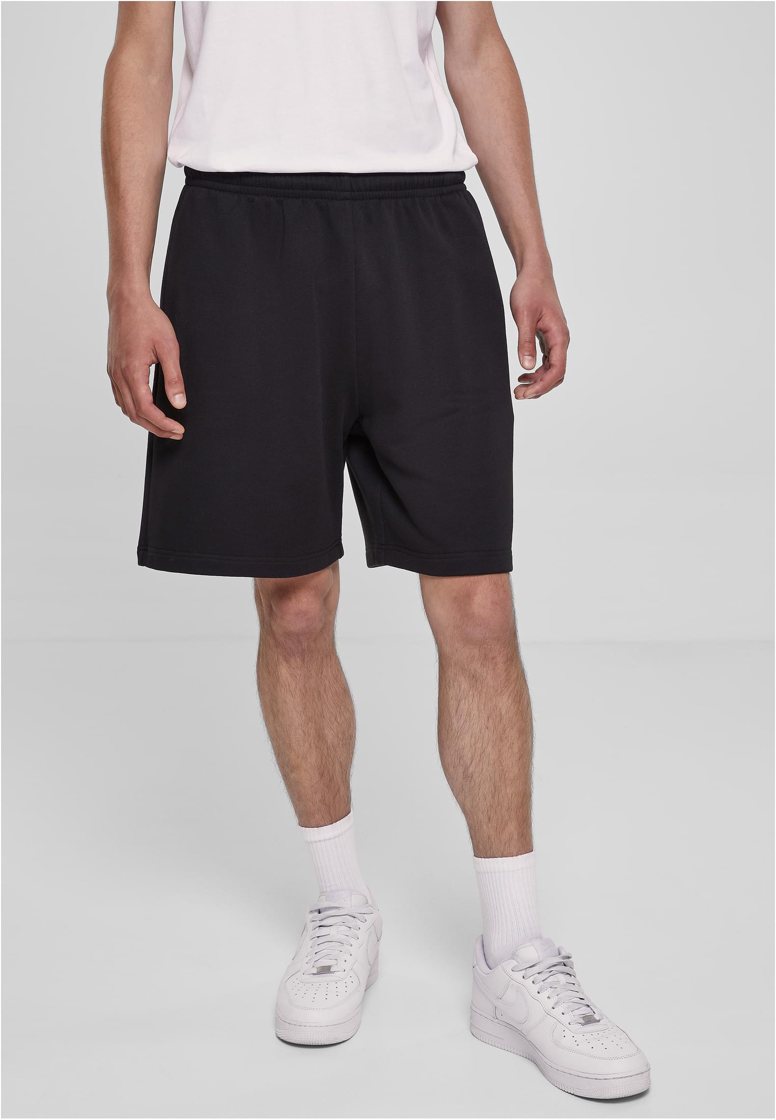 Wide Terry Sweatshorts Black