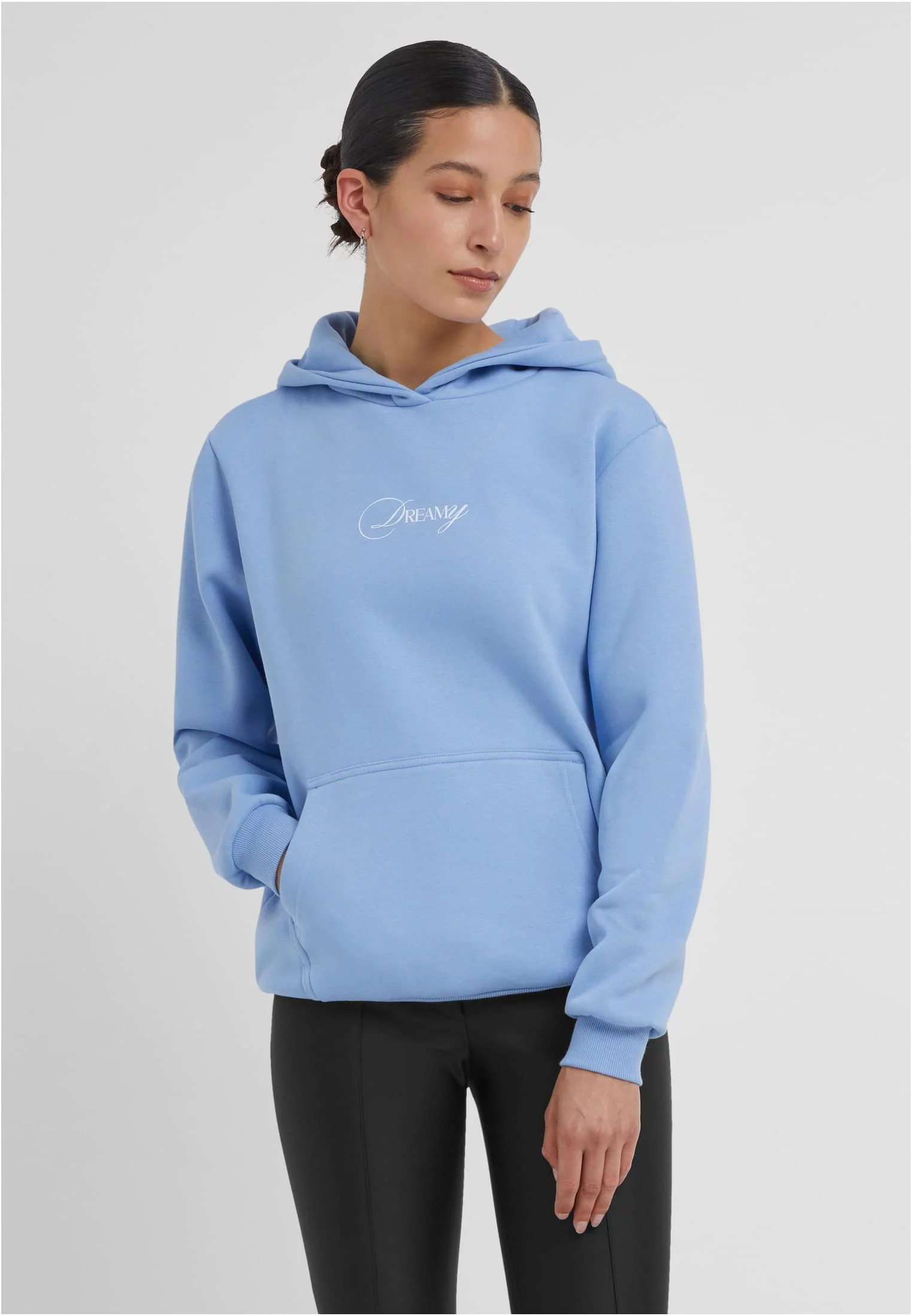 Women&#039;s hoodie Dreamy Wording blue