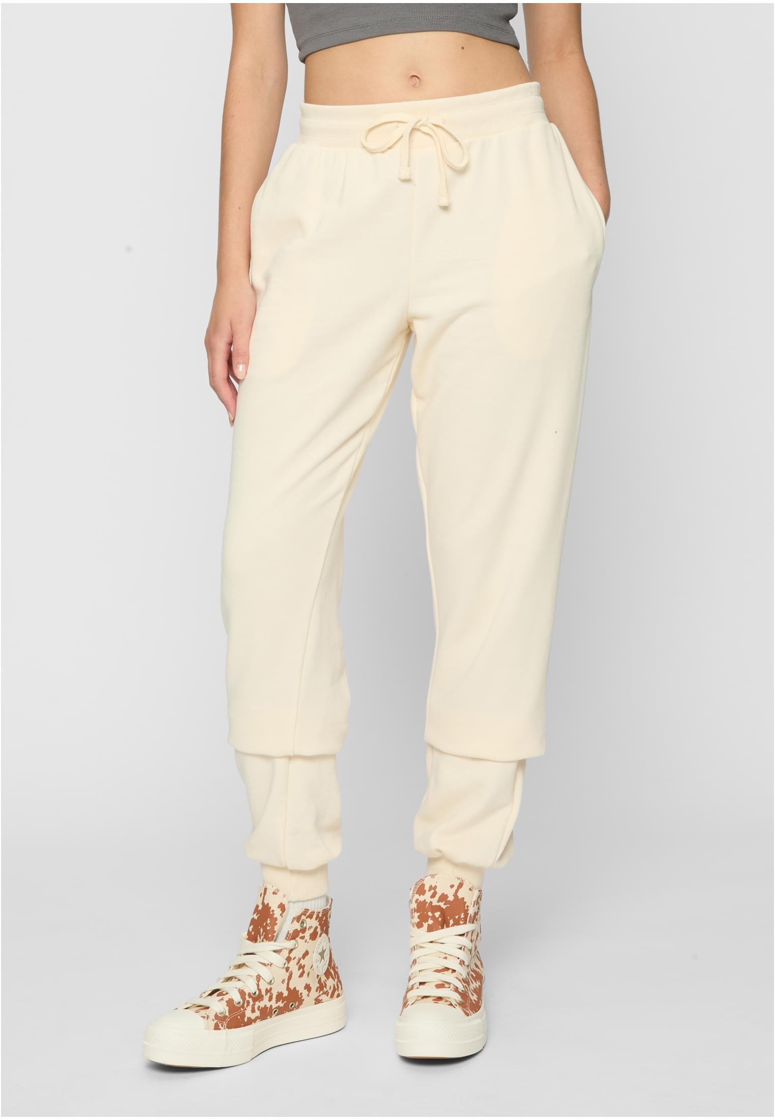 Terry Basic Women&#039;s Sweatpants - Sand
