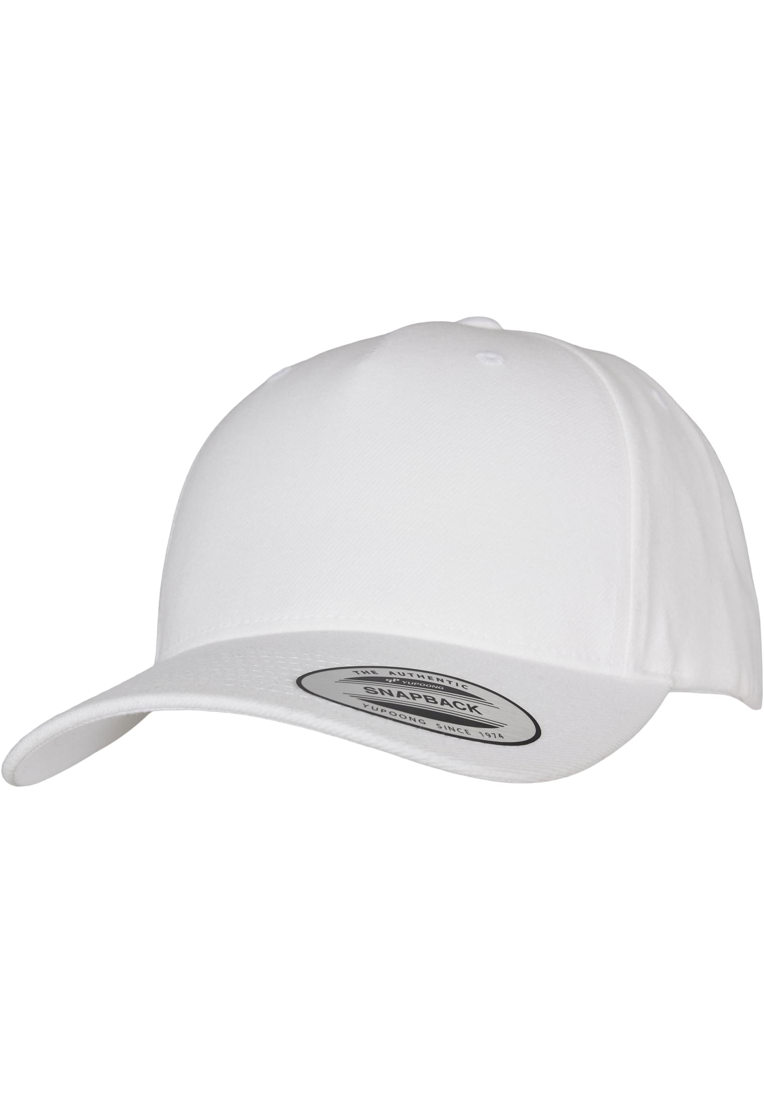 YP CLASSICS 5-PANEL PREMIUM COVERED SNAPBACK CAP white