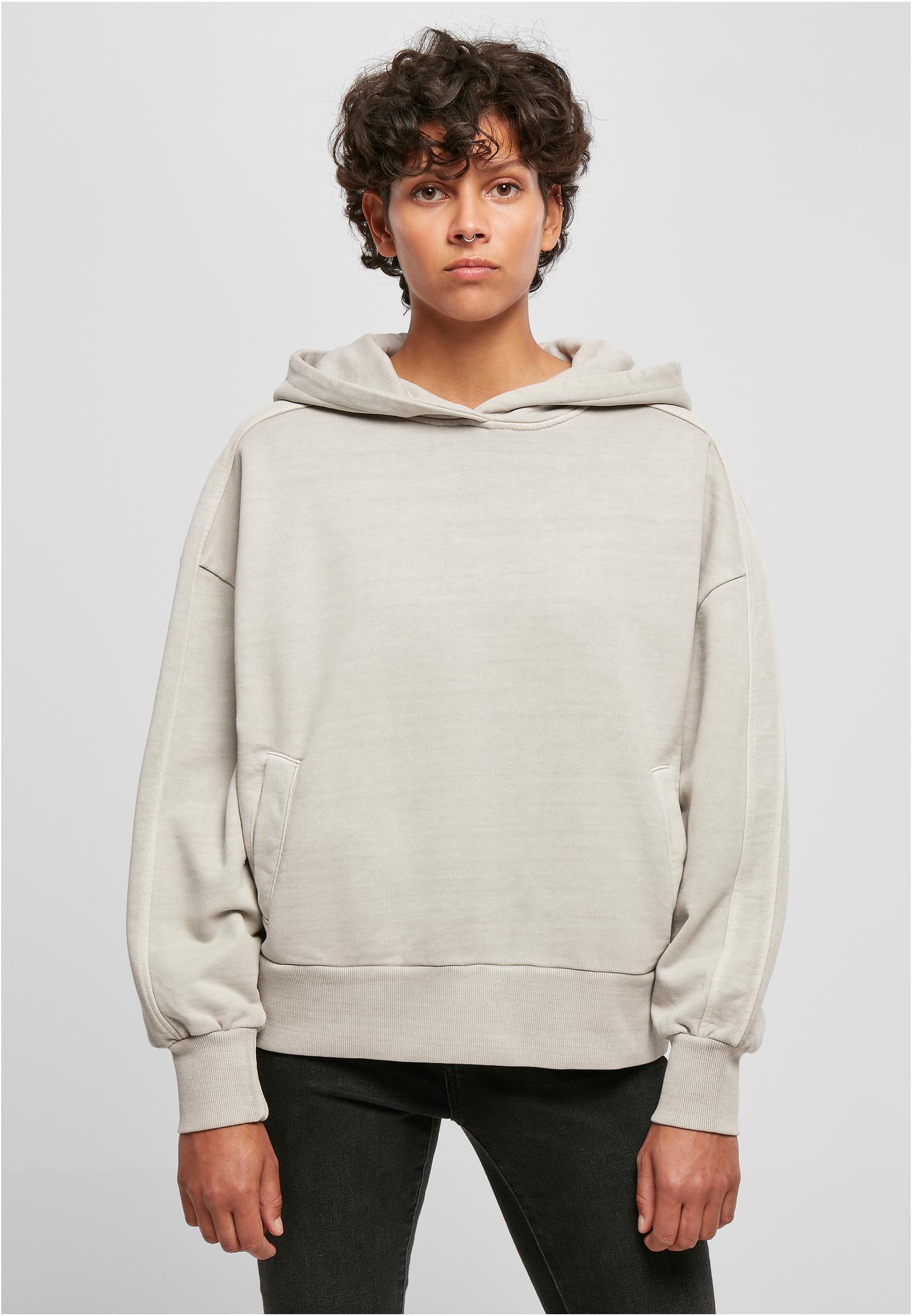 Women&#039;s Heavy Terry Garment Dye Hoody Warm Gray