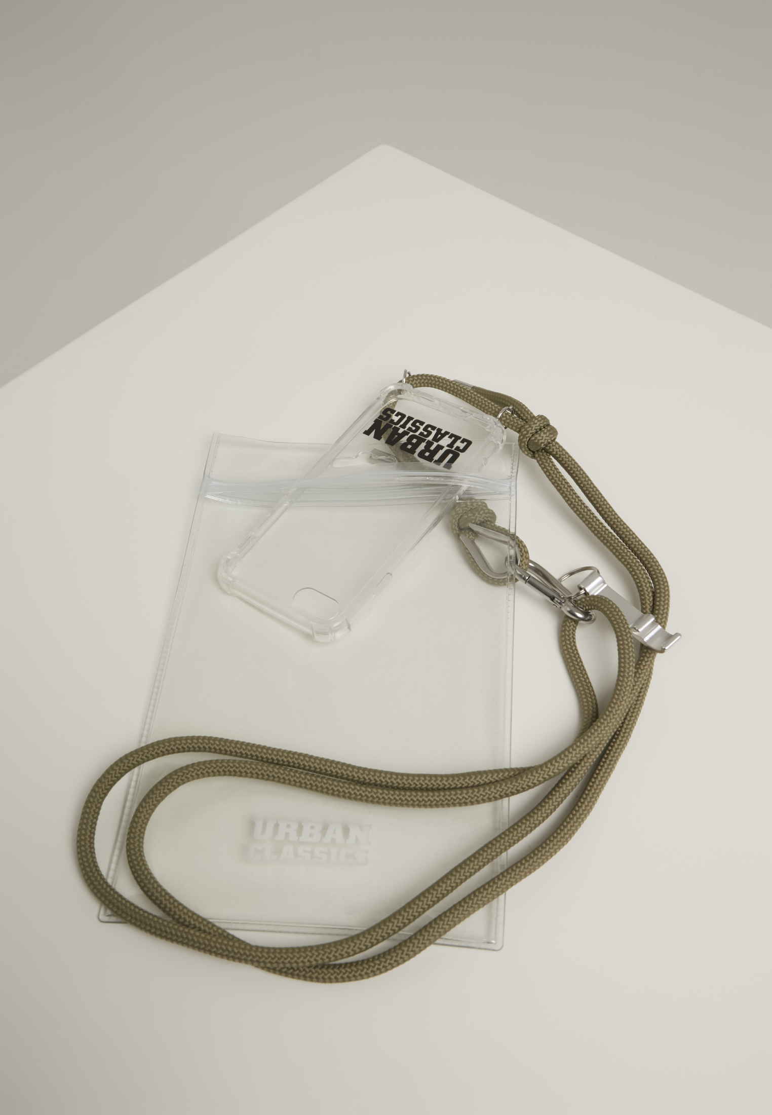 Necklace For Phone Accessories I Phone 8 Transparent/Olive