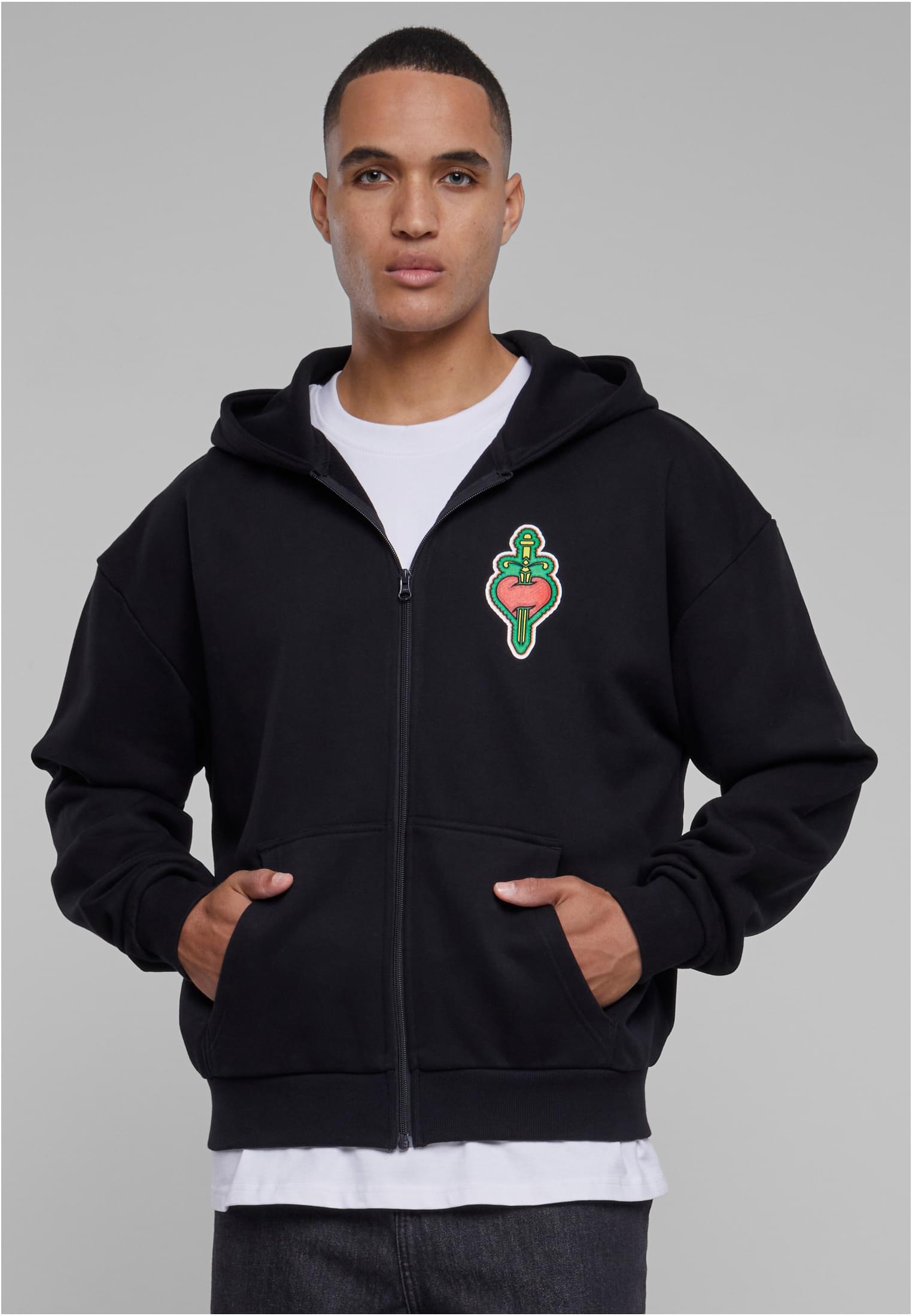 Santa Monica Heavy Oversize Men&#039;s Sweatshirt Black