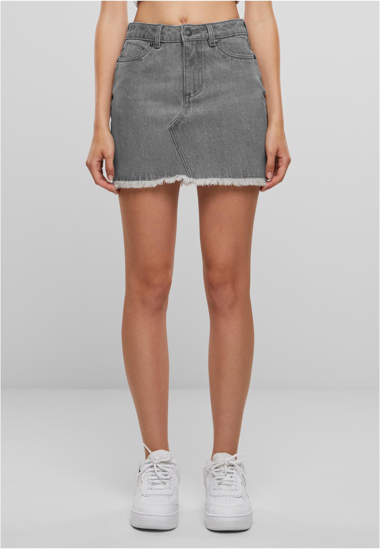 Women's mini denim skirt UC - grey