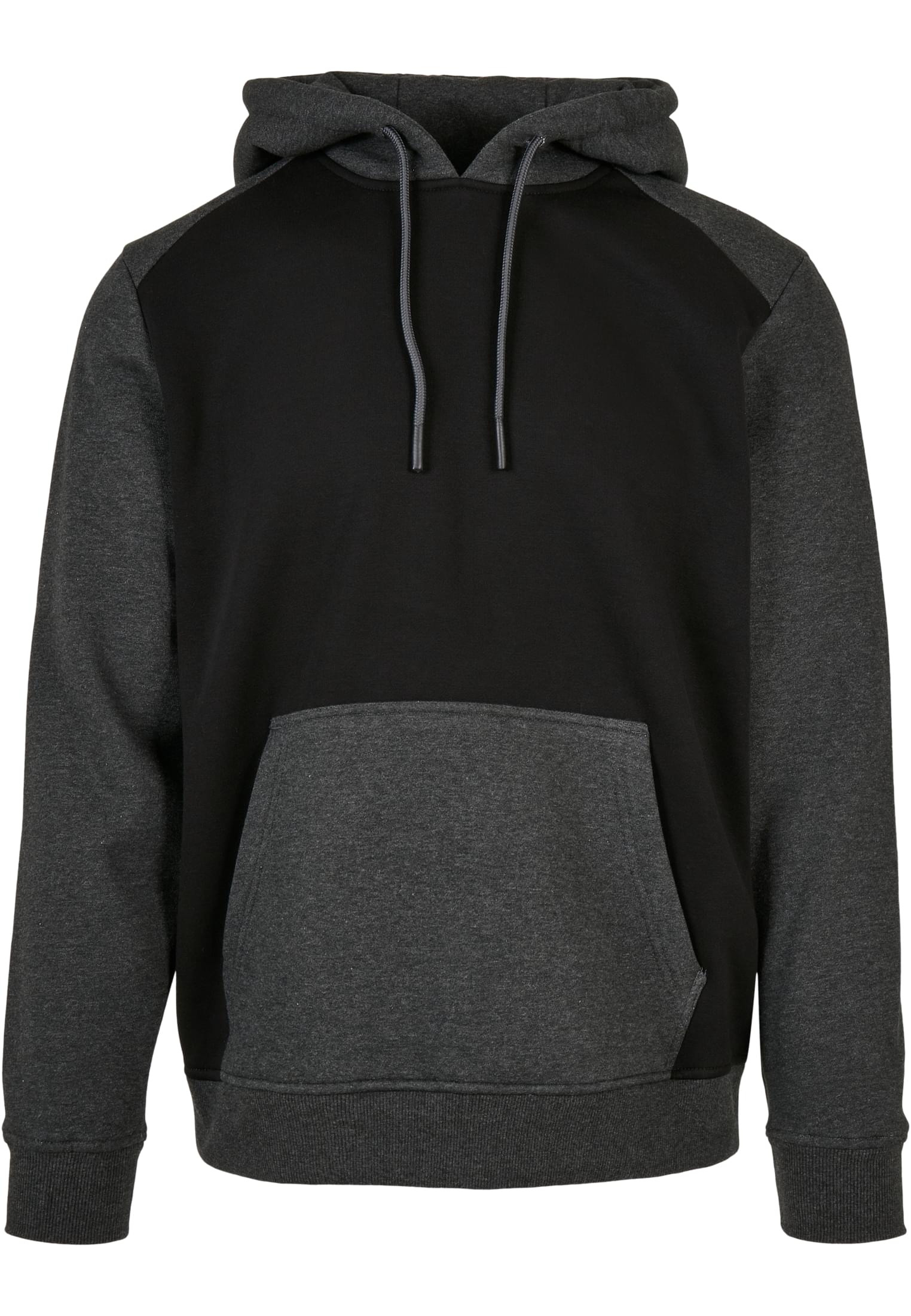 2-Tone Raglan Crew Black/Charcoal