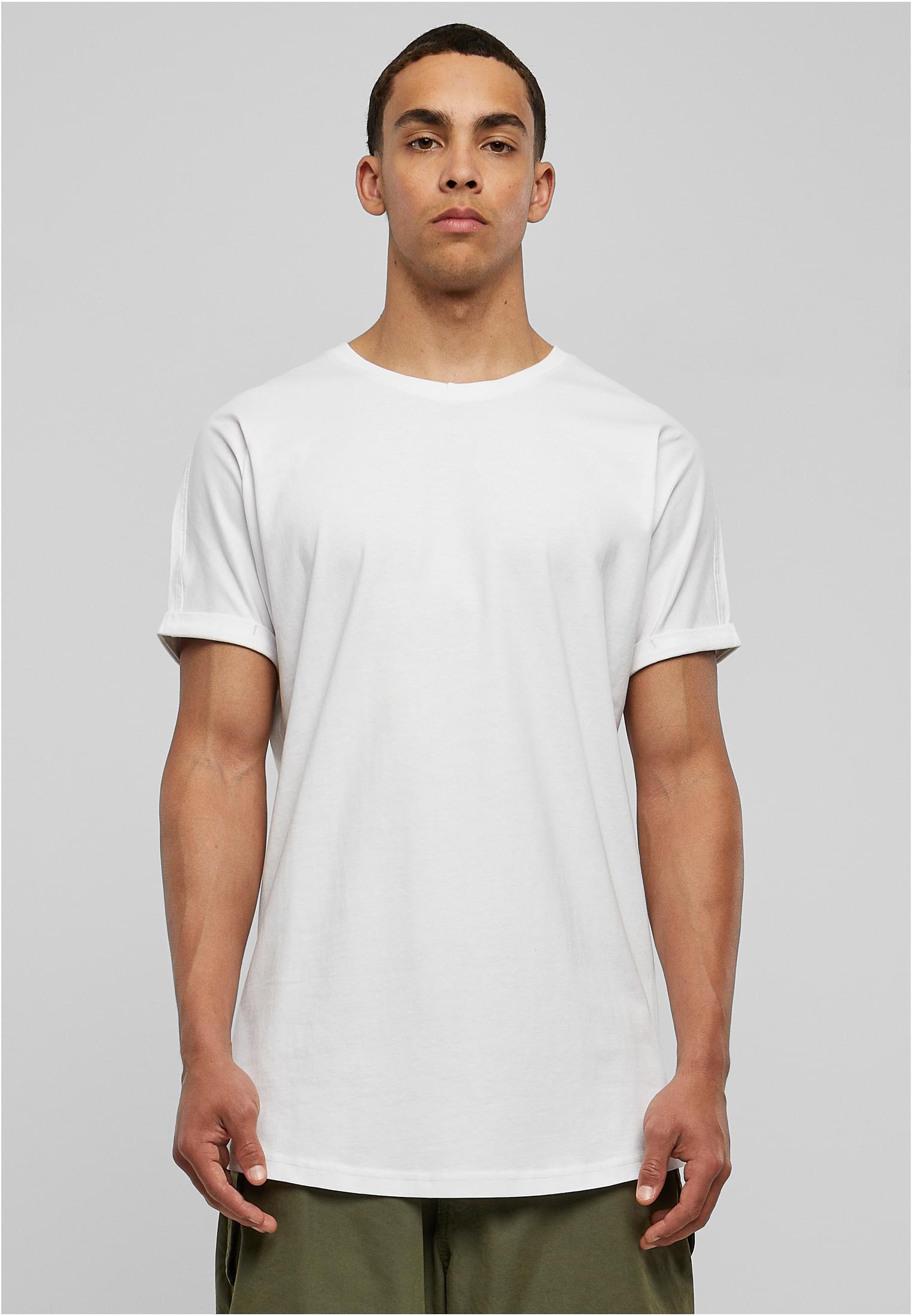 Long T-shirt With A Long Shape In White