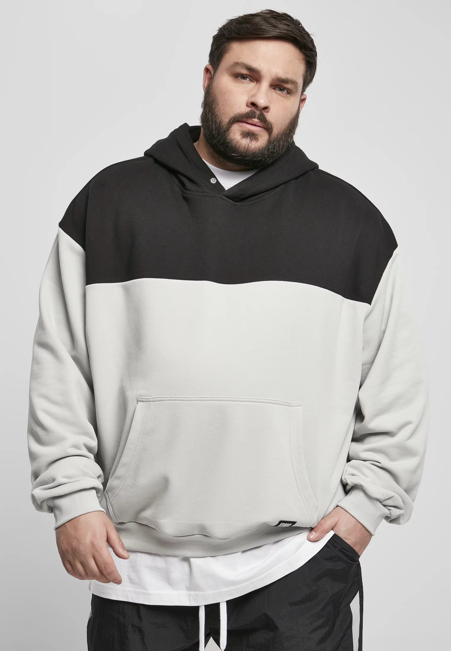 Upper Block Hoody Light Asphalt/Black