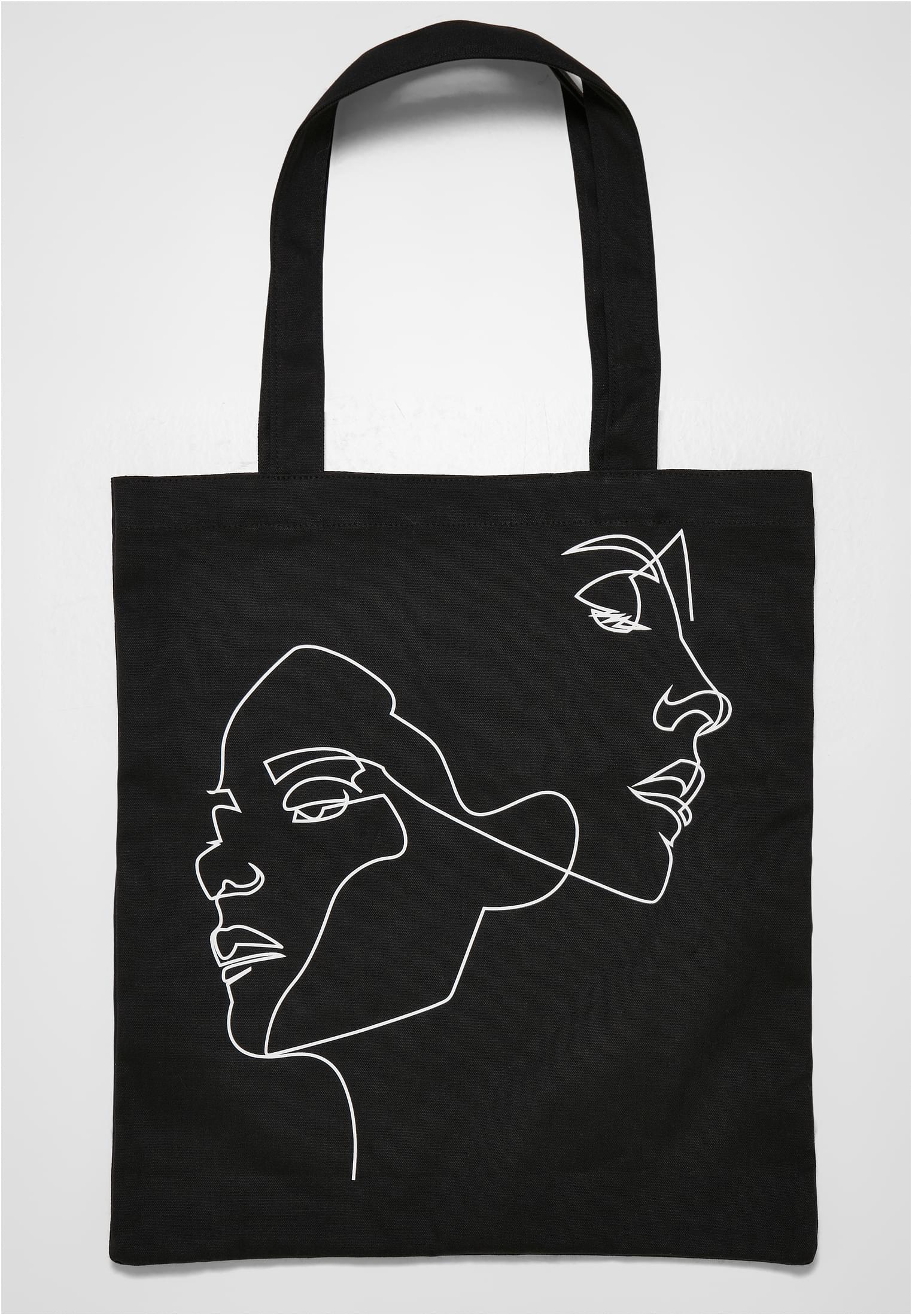 Black canvas bag One Line