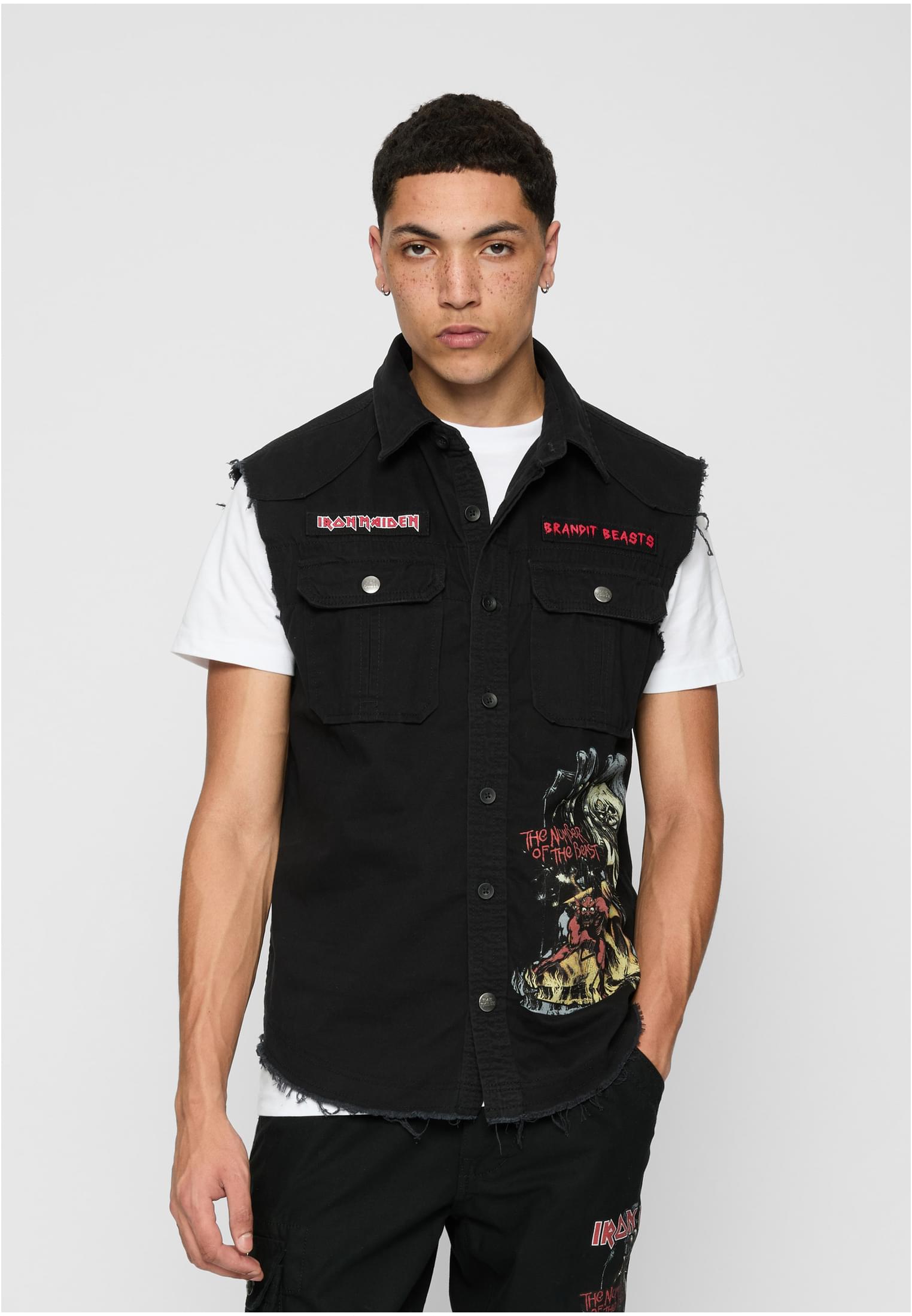 Men&#039;s sleeveless shirt Iron Maiden Vintage black