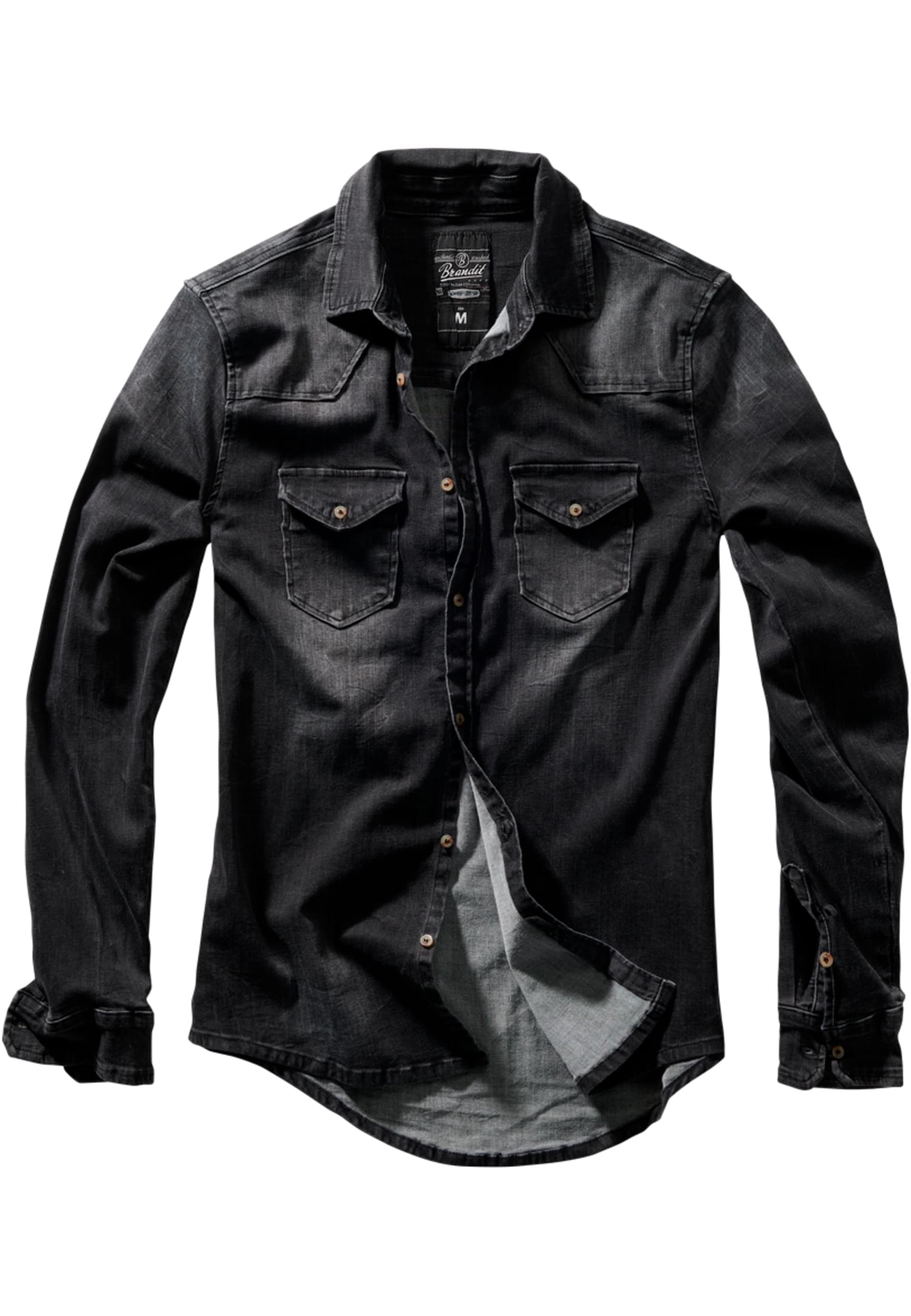 Riley Denim Shirt Black