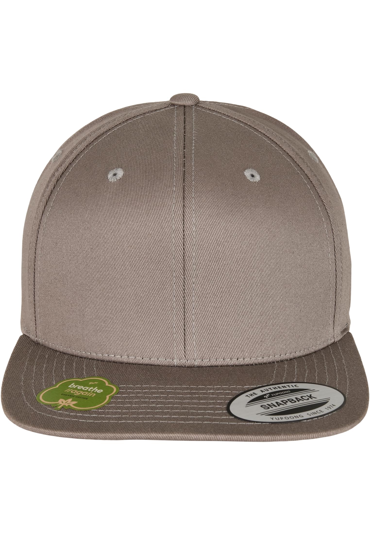Organic Cotton Snapback Light Grey