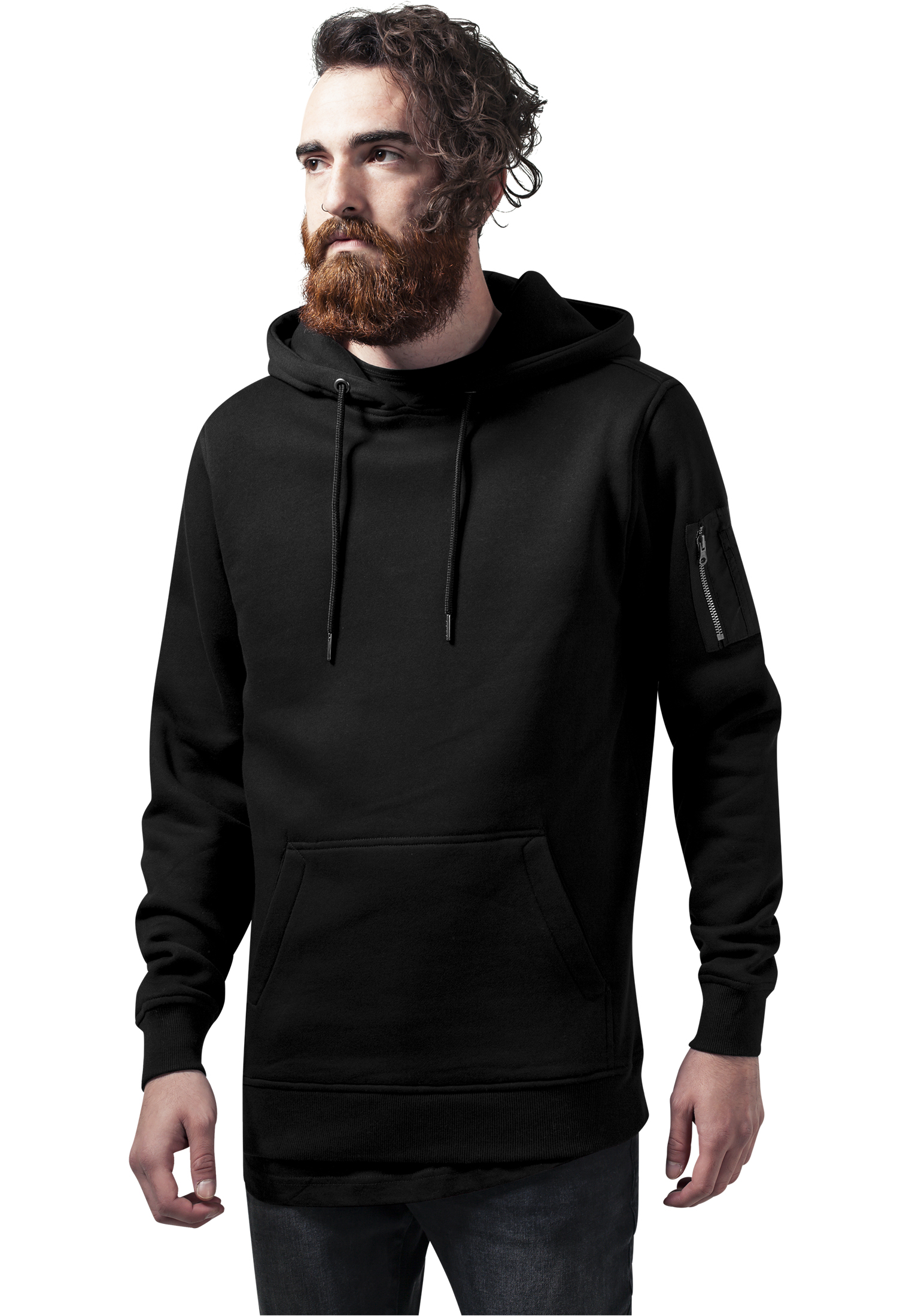 Sweat Bomber Hoody negru