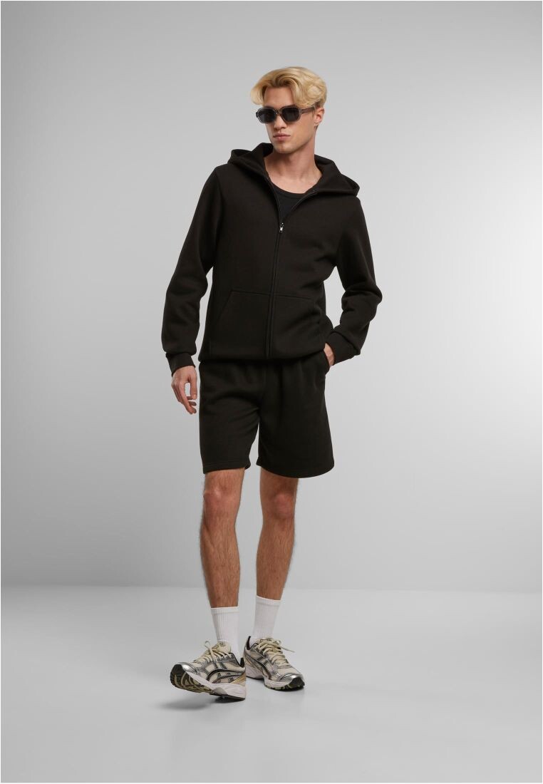 Basic Essential Zip Hoody black