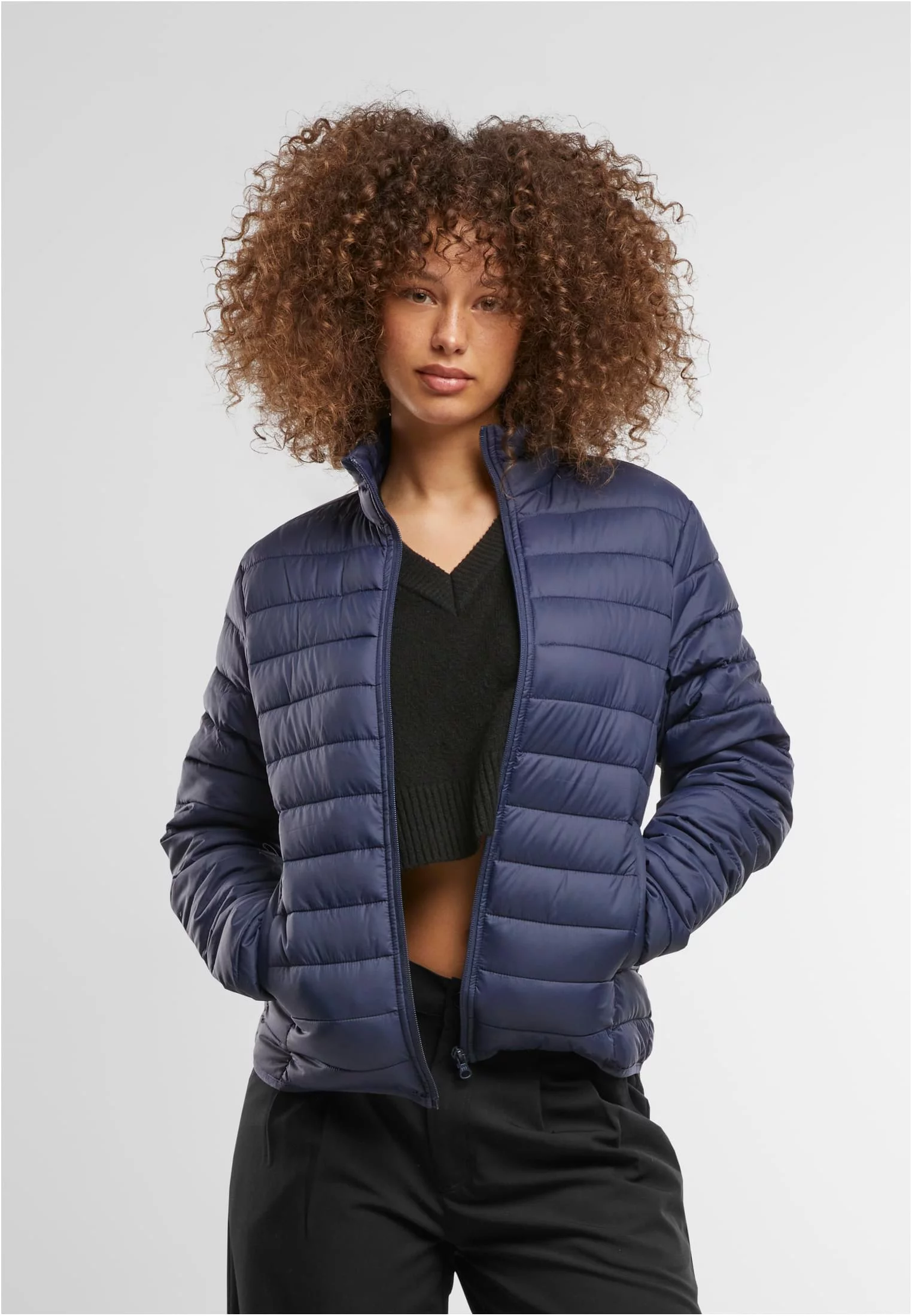 Women's Ultra Light Quilted Jacket Navy Blue