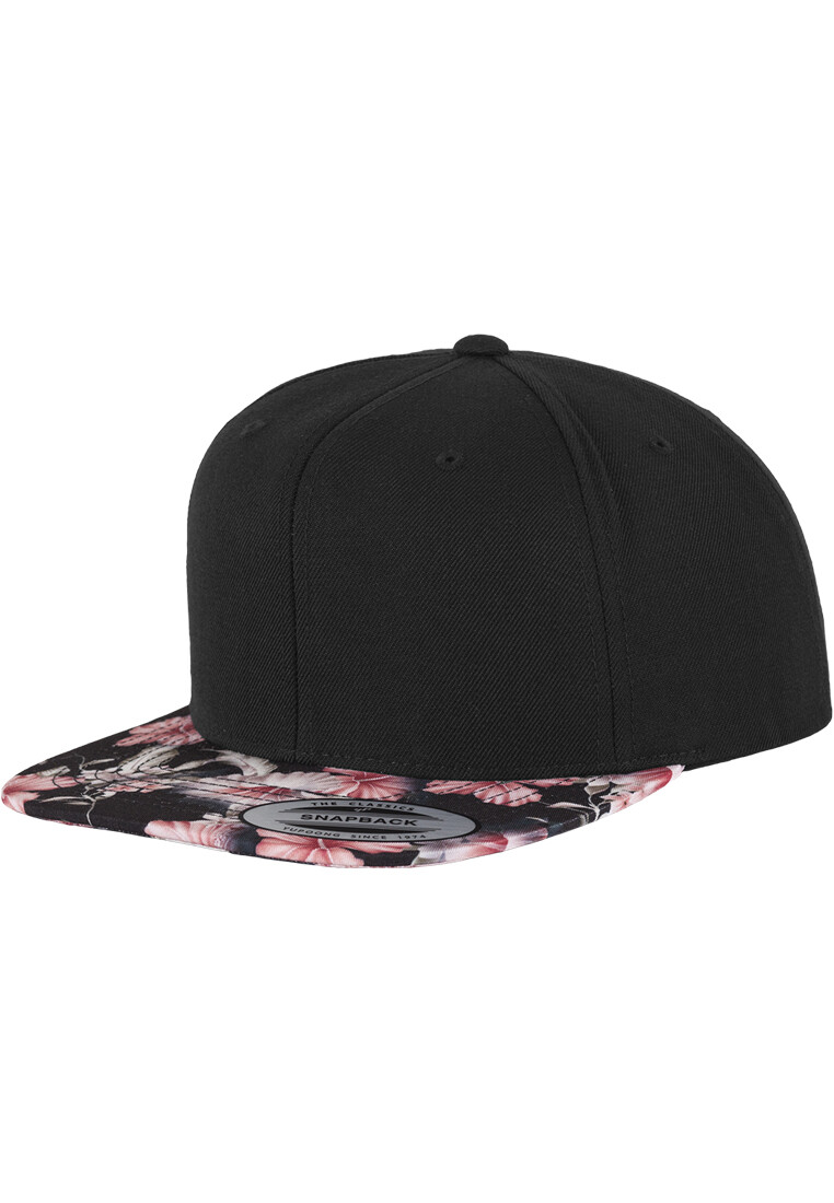 Floral Snapback Cap Black/Floral