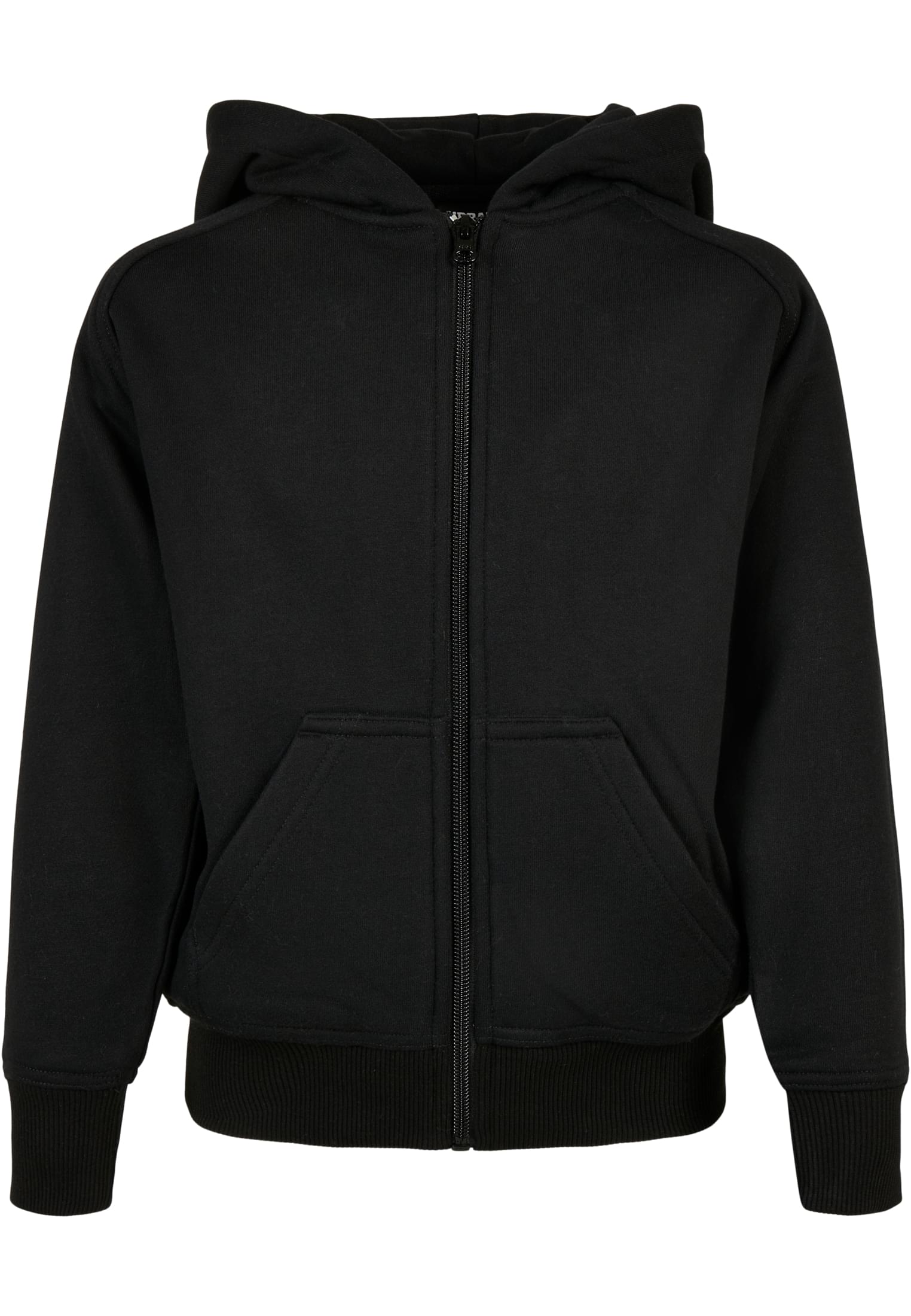Boys&#039; zip-up sweatshirt black