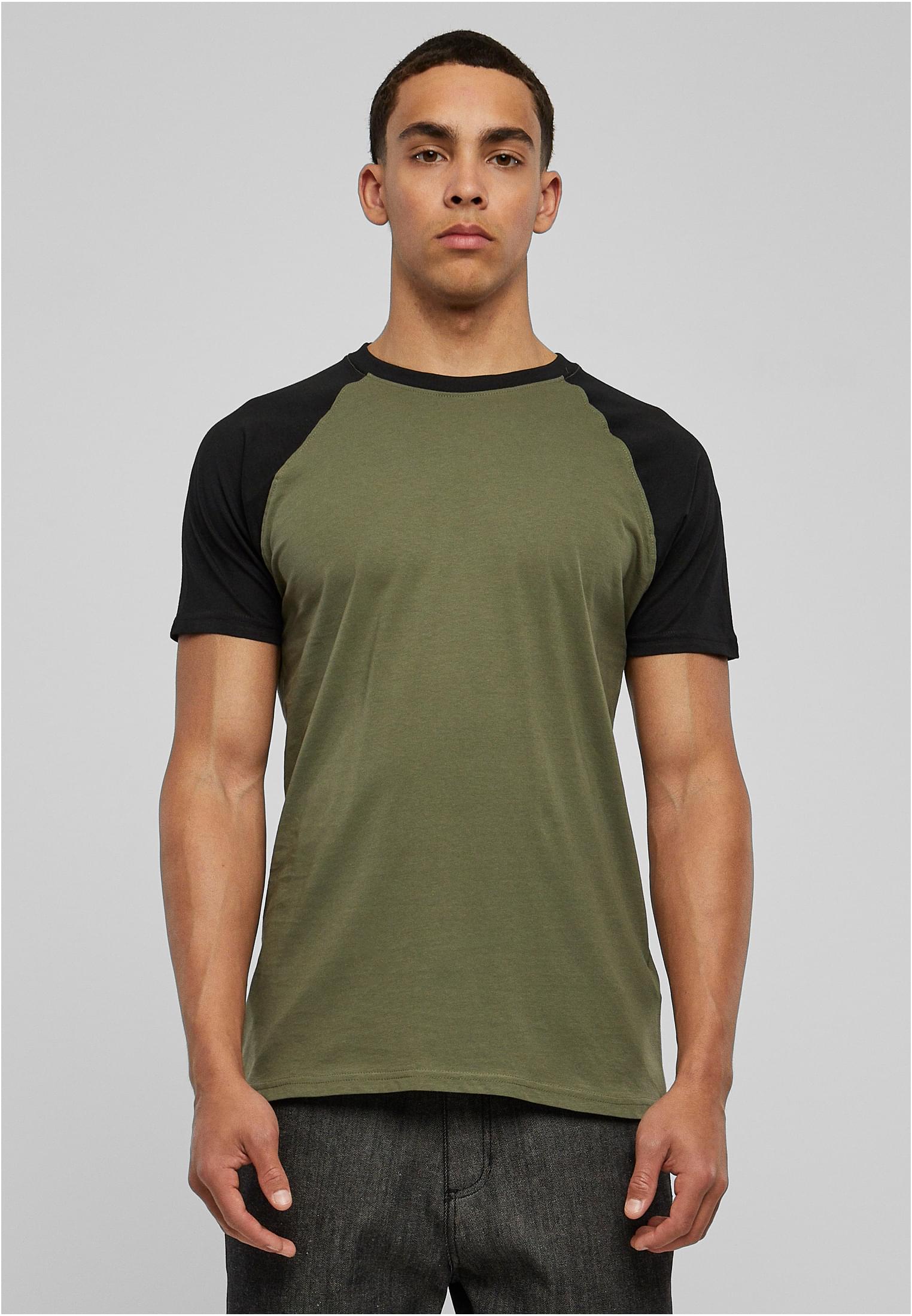 Raglan Contrast Tee olv / blk