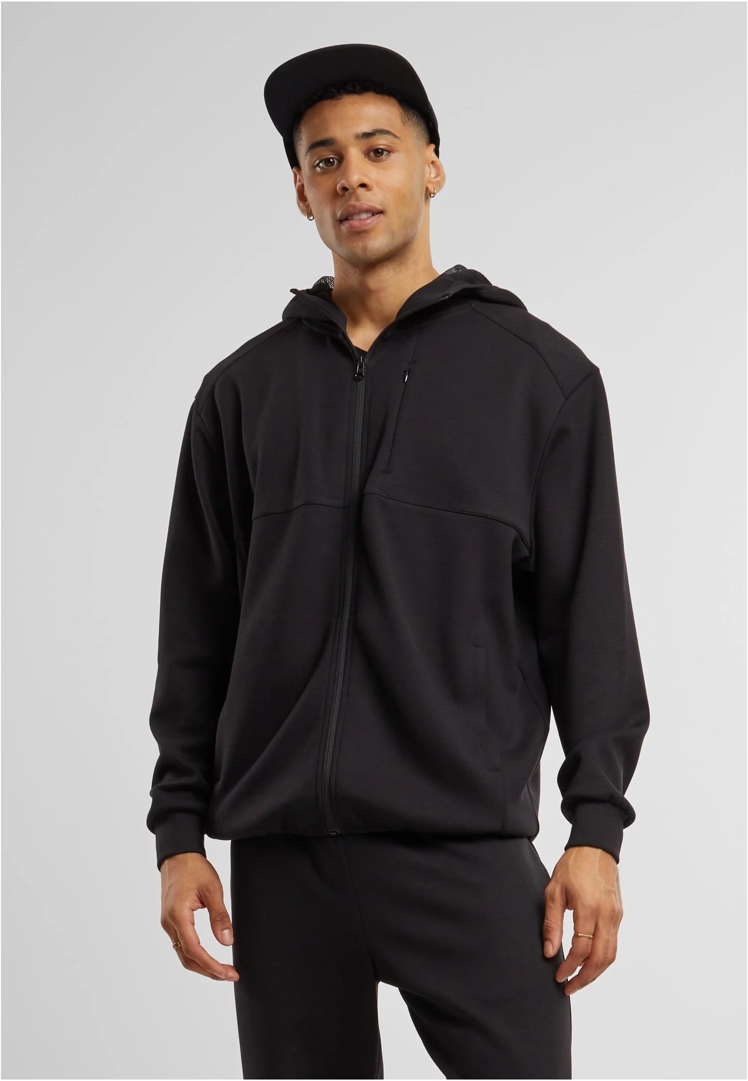 Scuba Zip Pocket Hoody black
