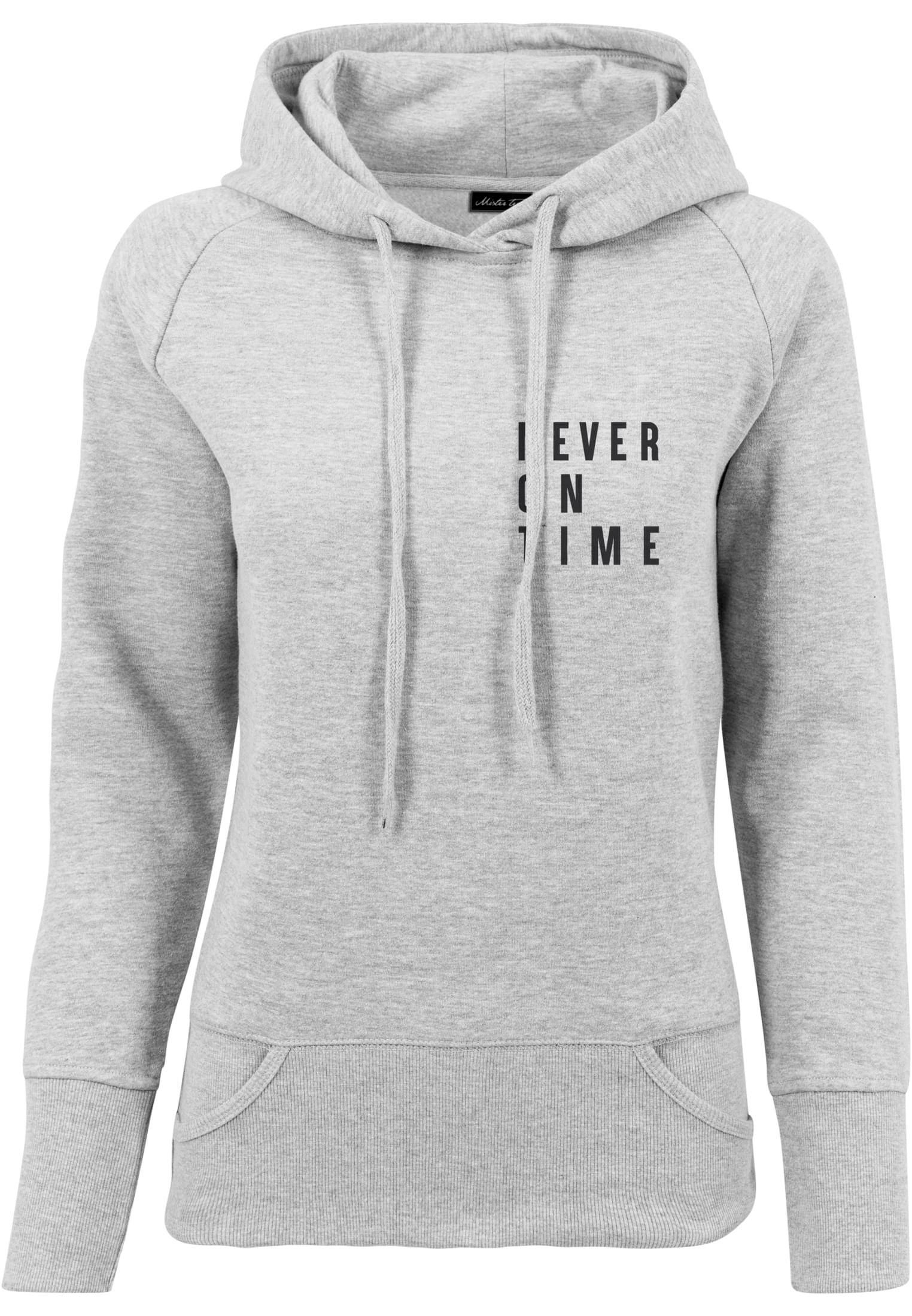 Ladies Never On Time Hoody Grey