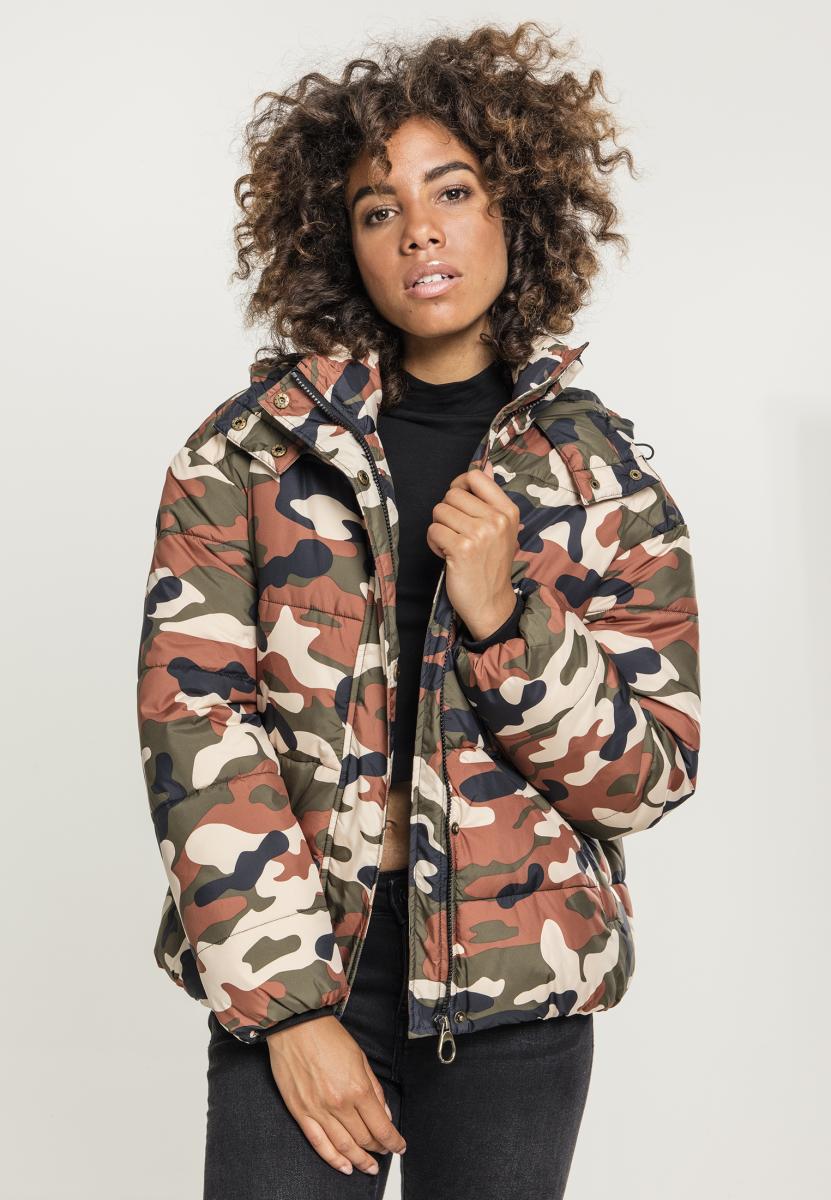 Women's Boyfriend Camo Puffer Jacket Rustycamo