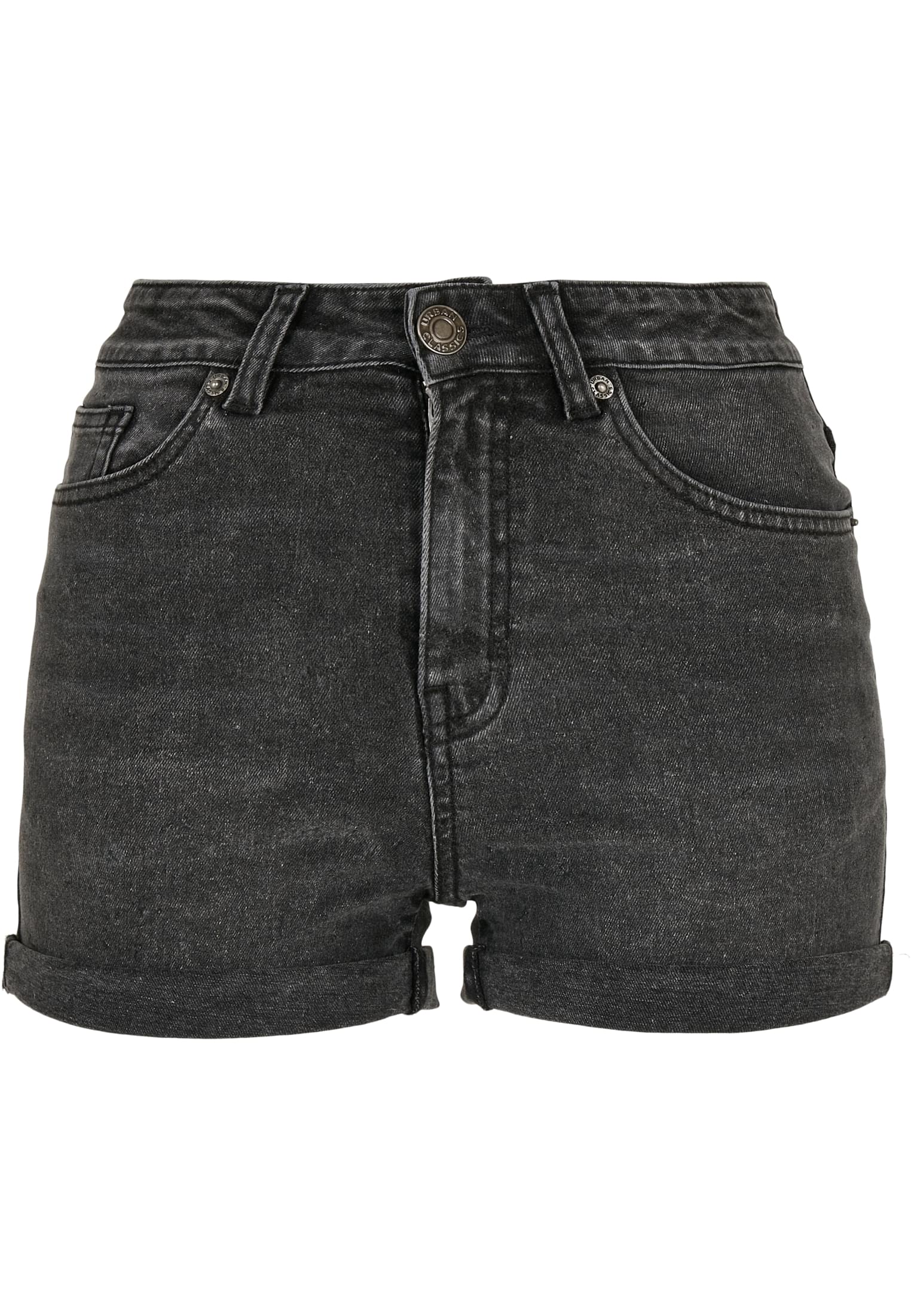 Women's 5-pocket Shorts, Black Stones, Washed