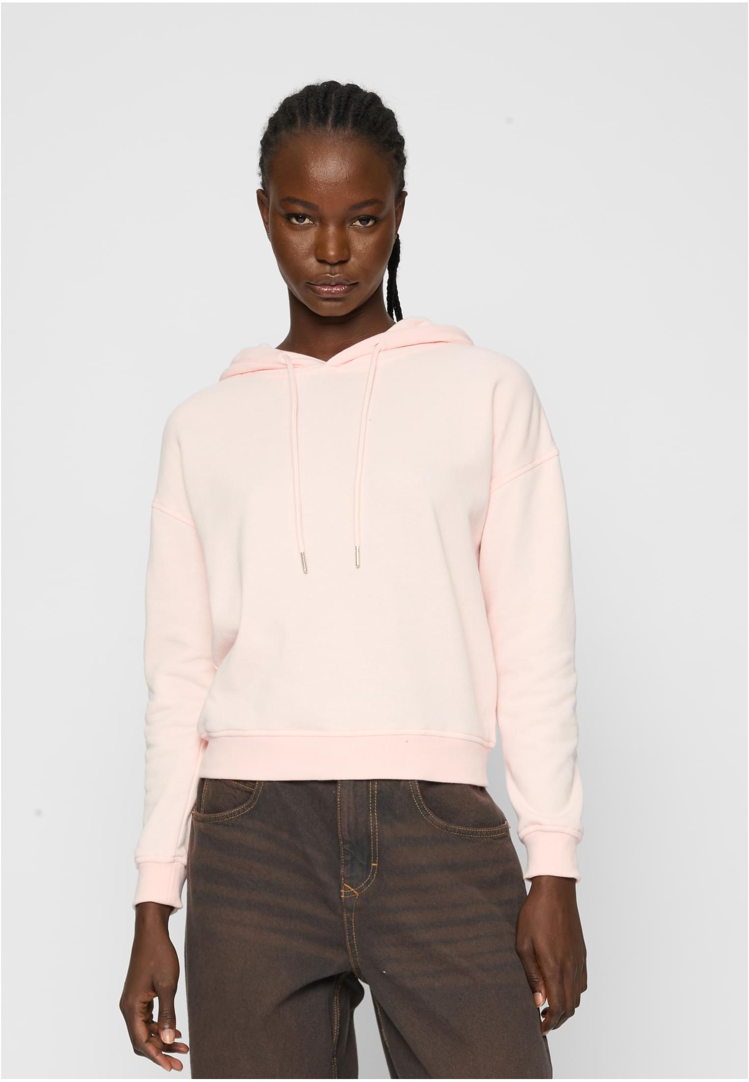 Women&#039;s pink hooded