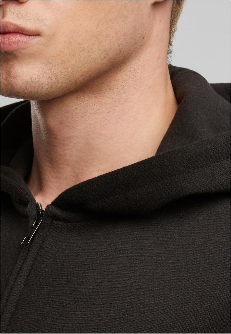 Basic Essential Zip Hoody black
