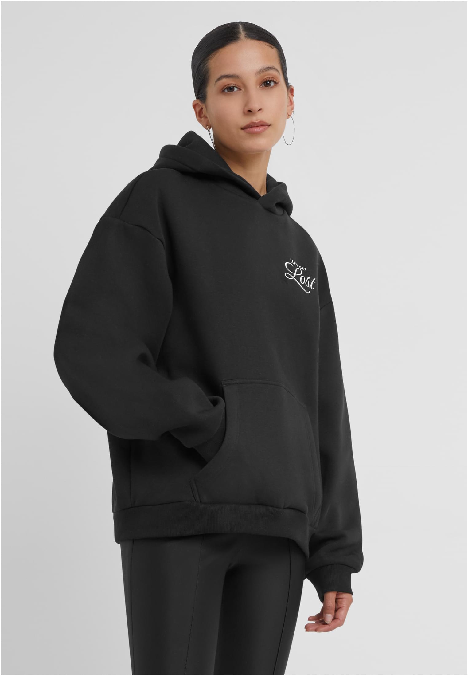 Women&#039;s hoodie Lost Flowers black