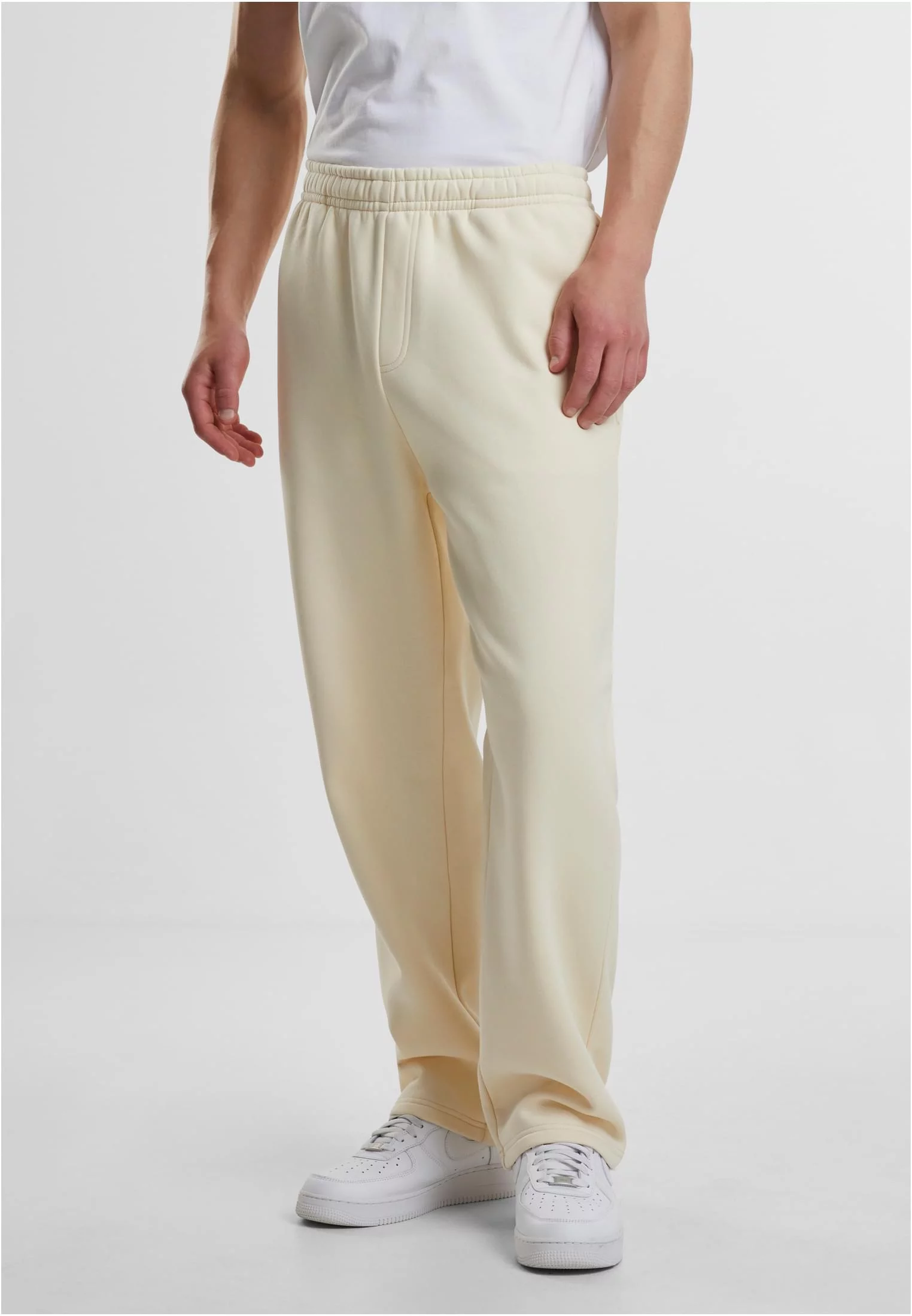 Pánské volné tepláky Fluffy krémové