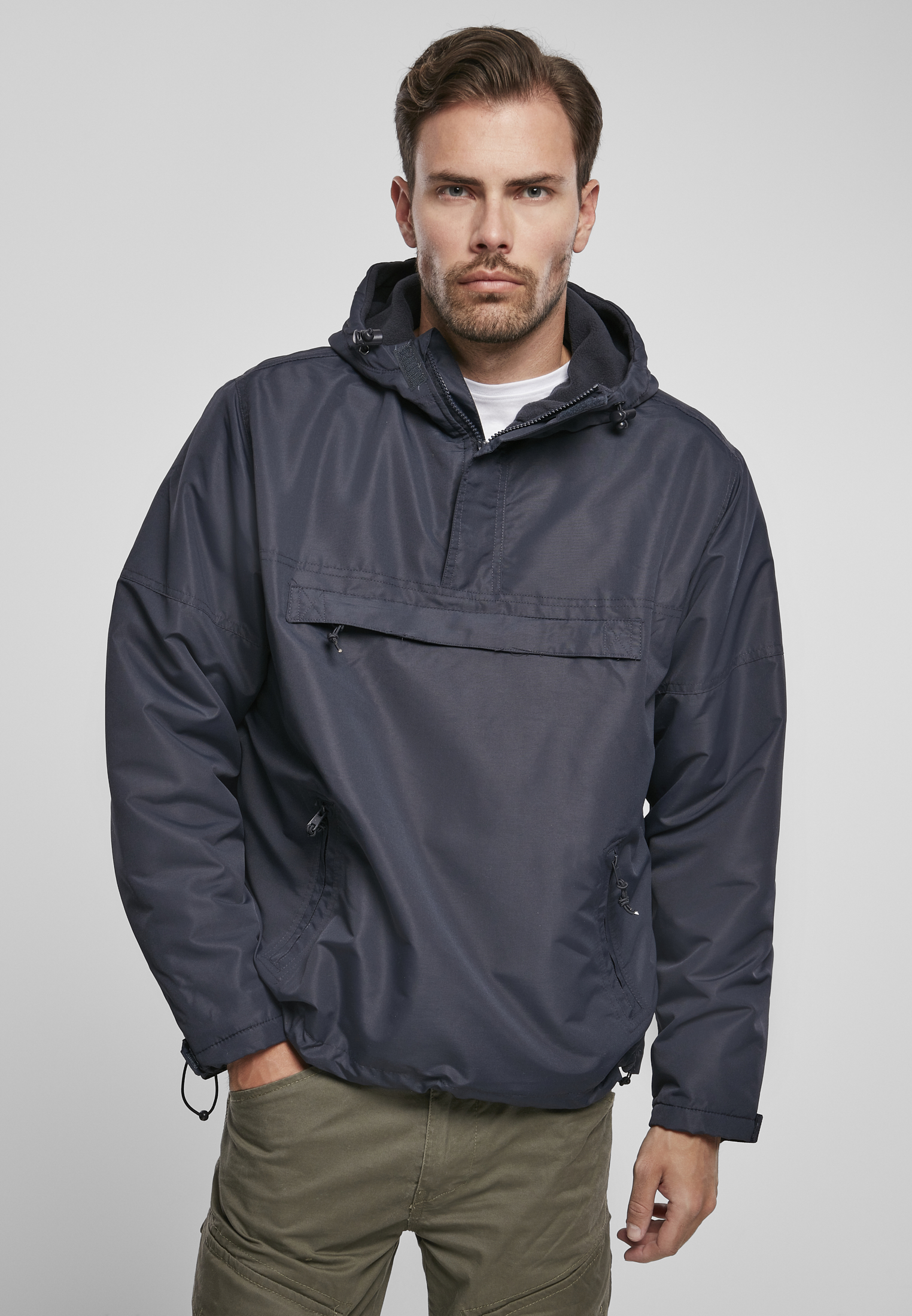 Fleece Trage peste Windbreaker Navy