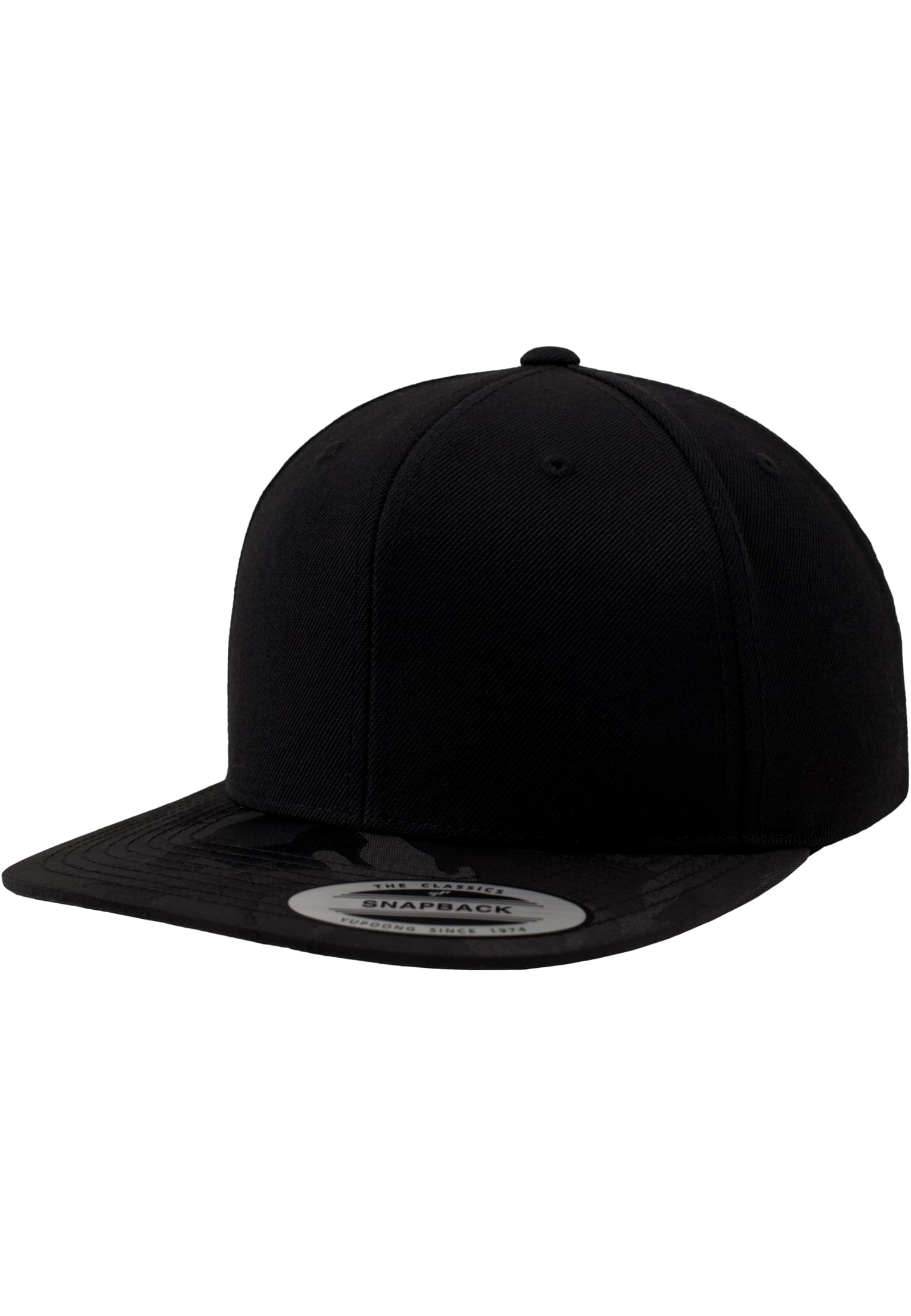 Camo Visor Snapback Black Camouflage