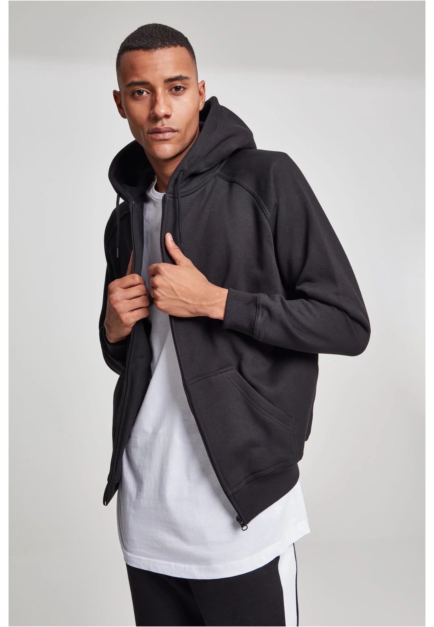 Zip Hoody negru