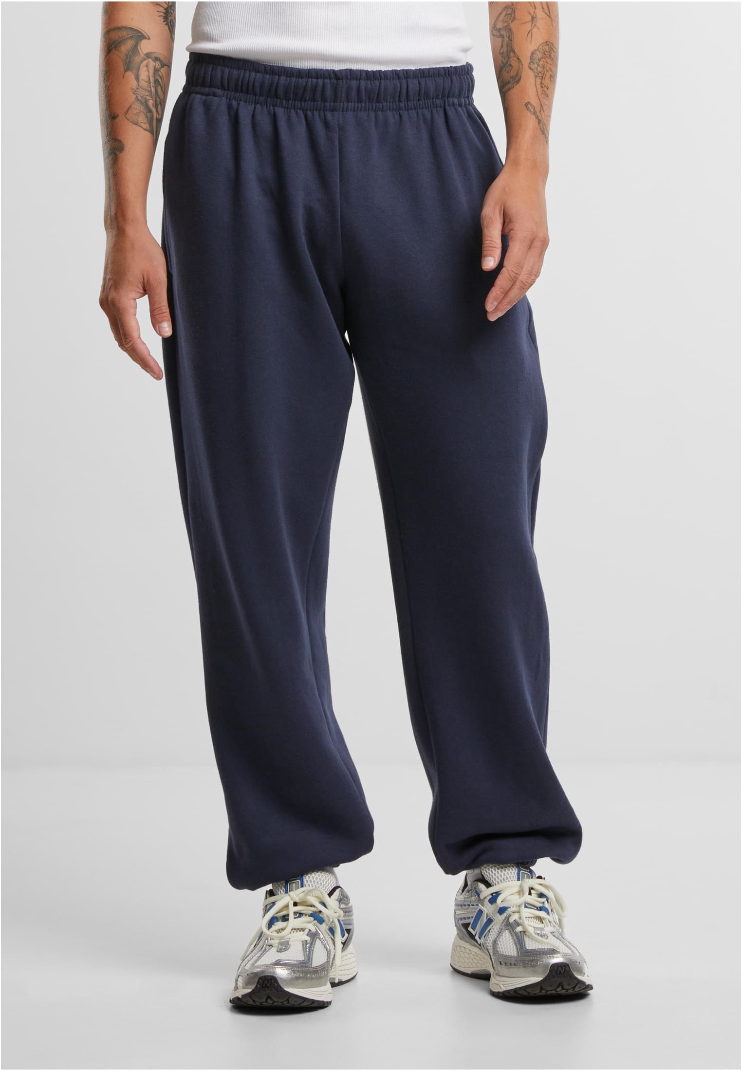 Men&#039;s Basic Essential Navy Blue Sweatpants