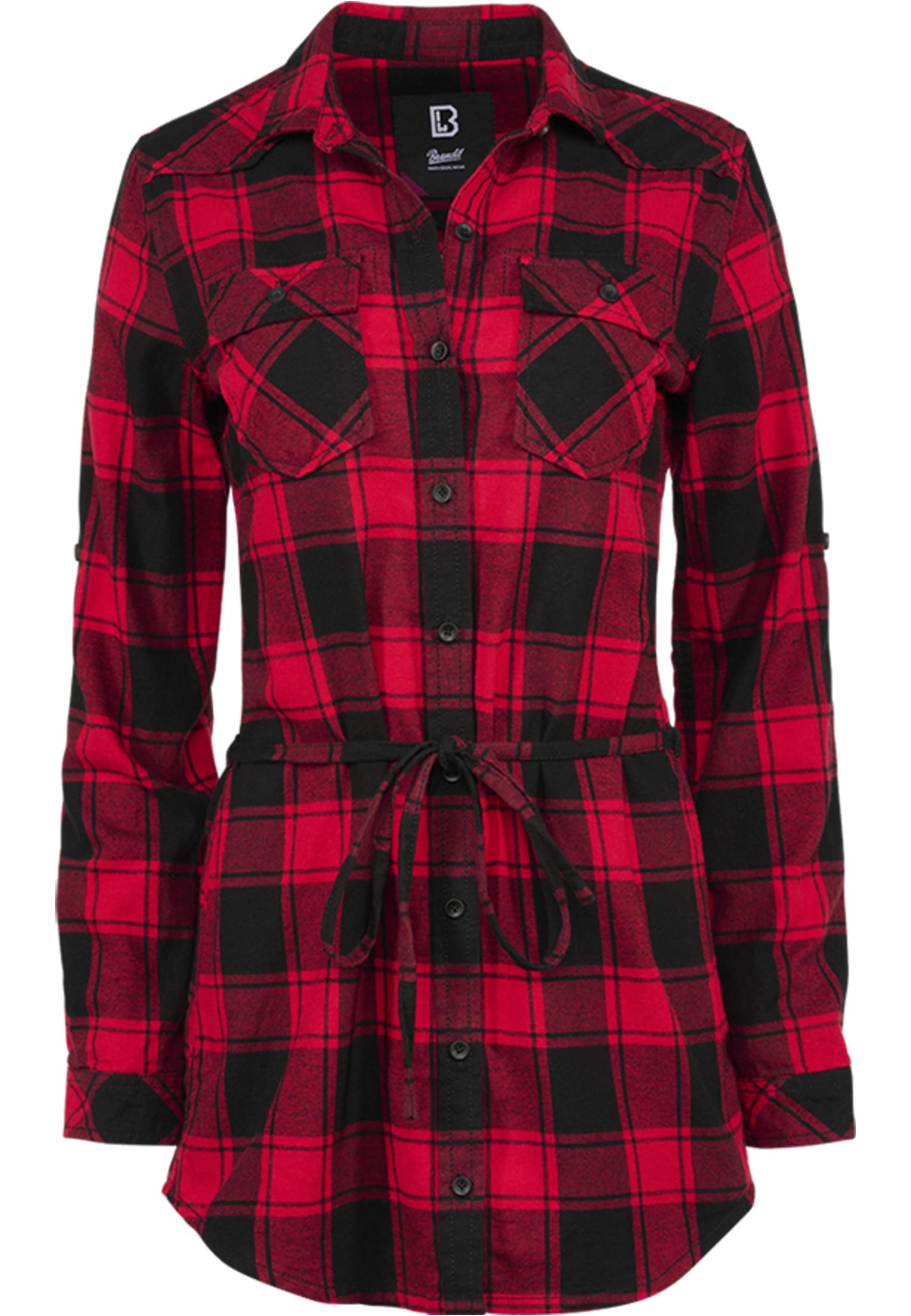 Women's long shirt Lucy red/black