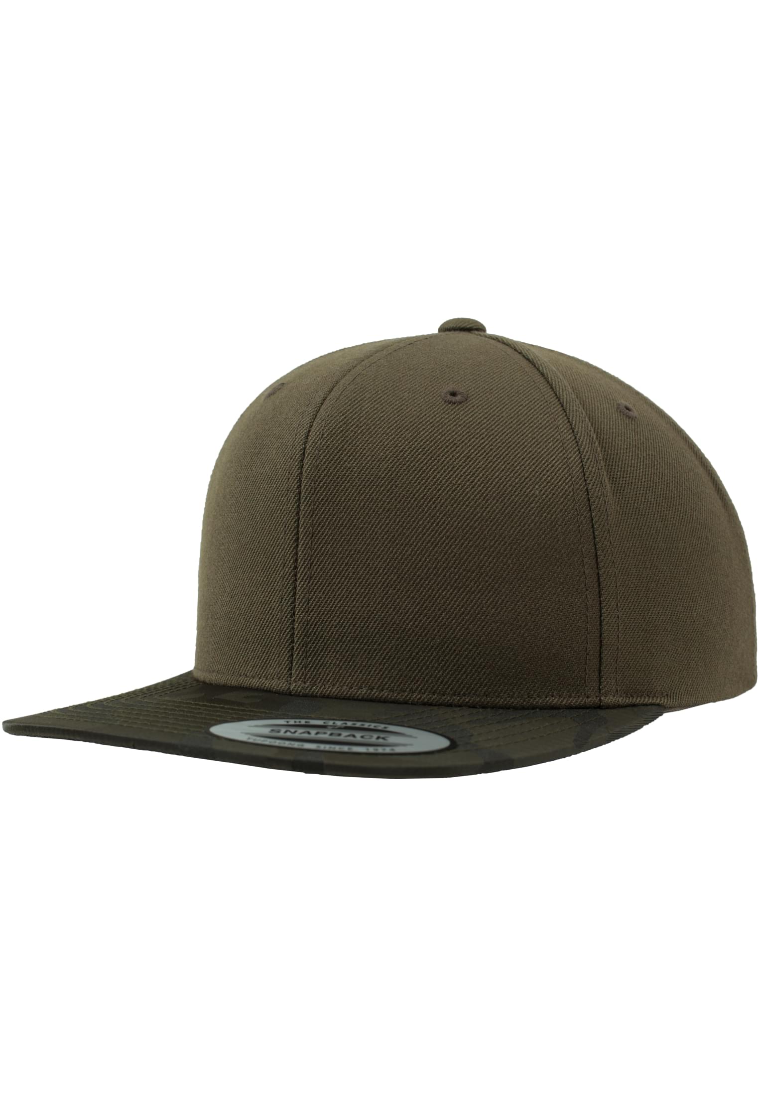Camo Visor Snapback Olive Camouflage