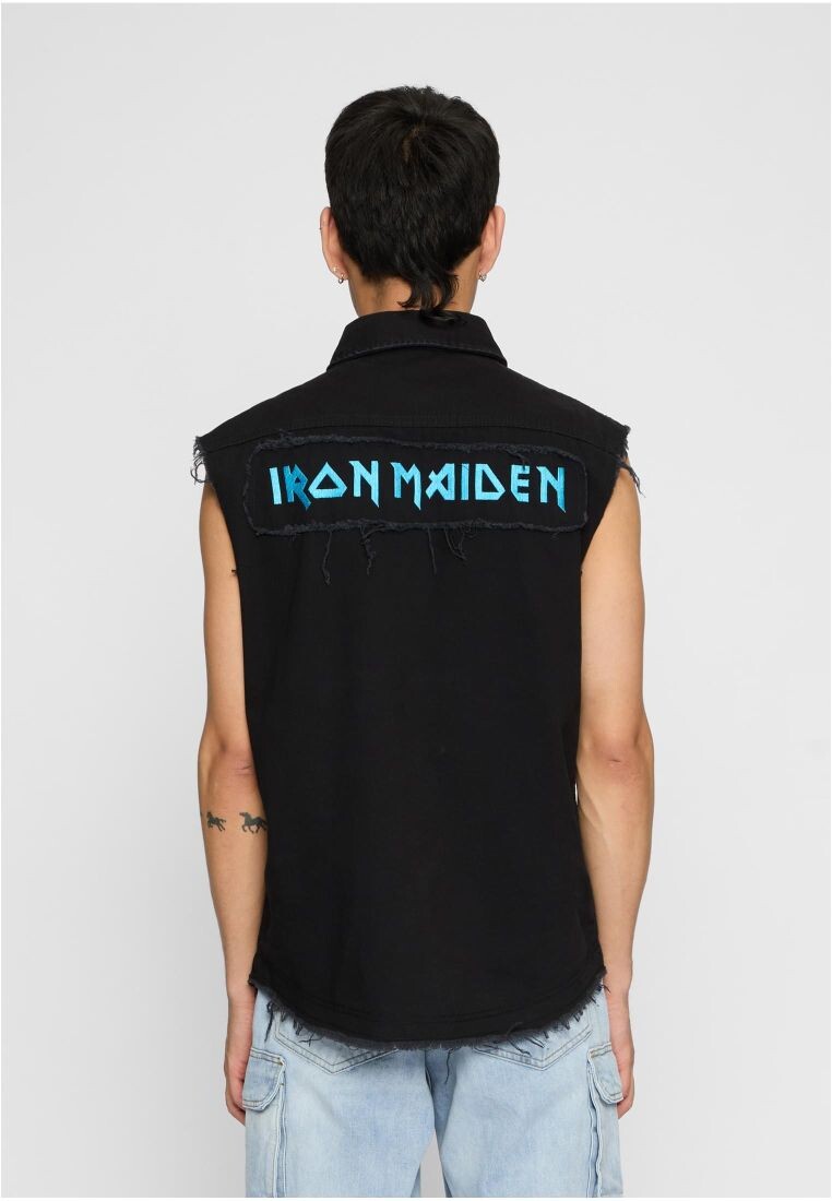 Men&#039;s sleeveless shirt Maiden Vintage FOTD black