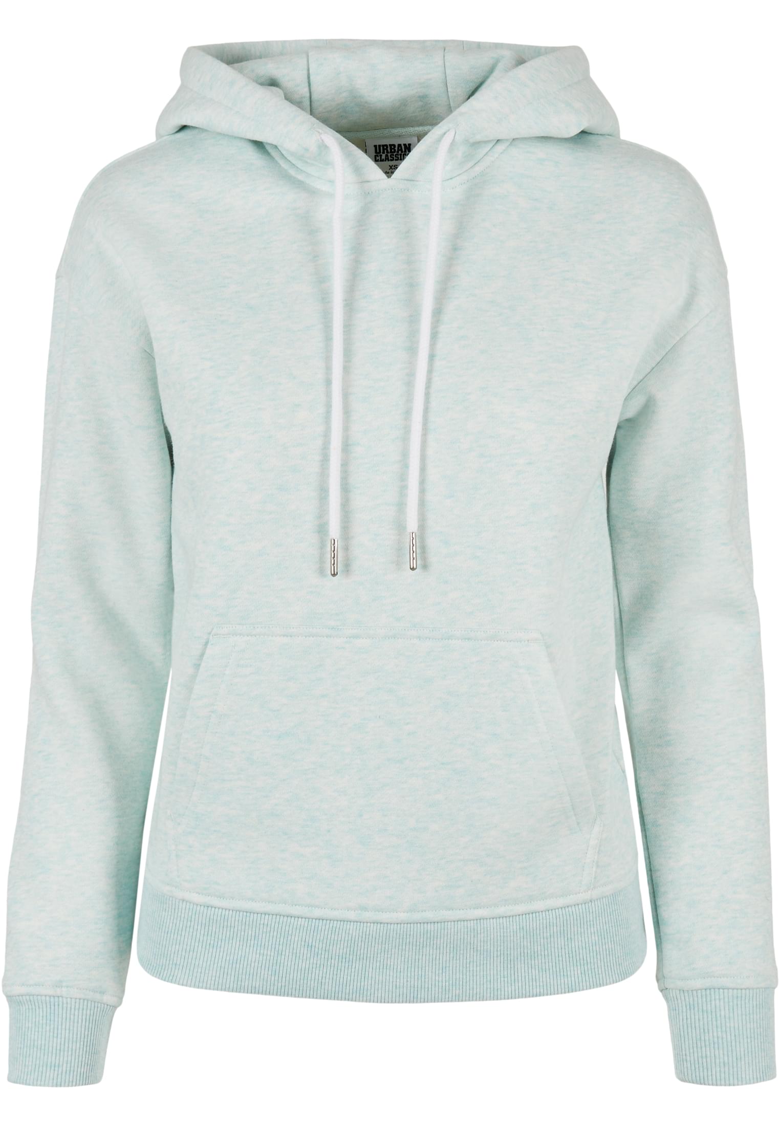 Women&#039;s color Melange Hoody aqua melange