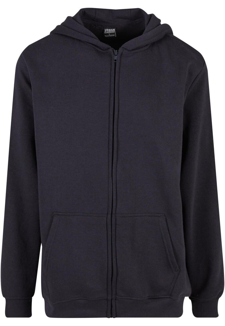 Basic Essential Zip Hoody navy