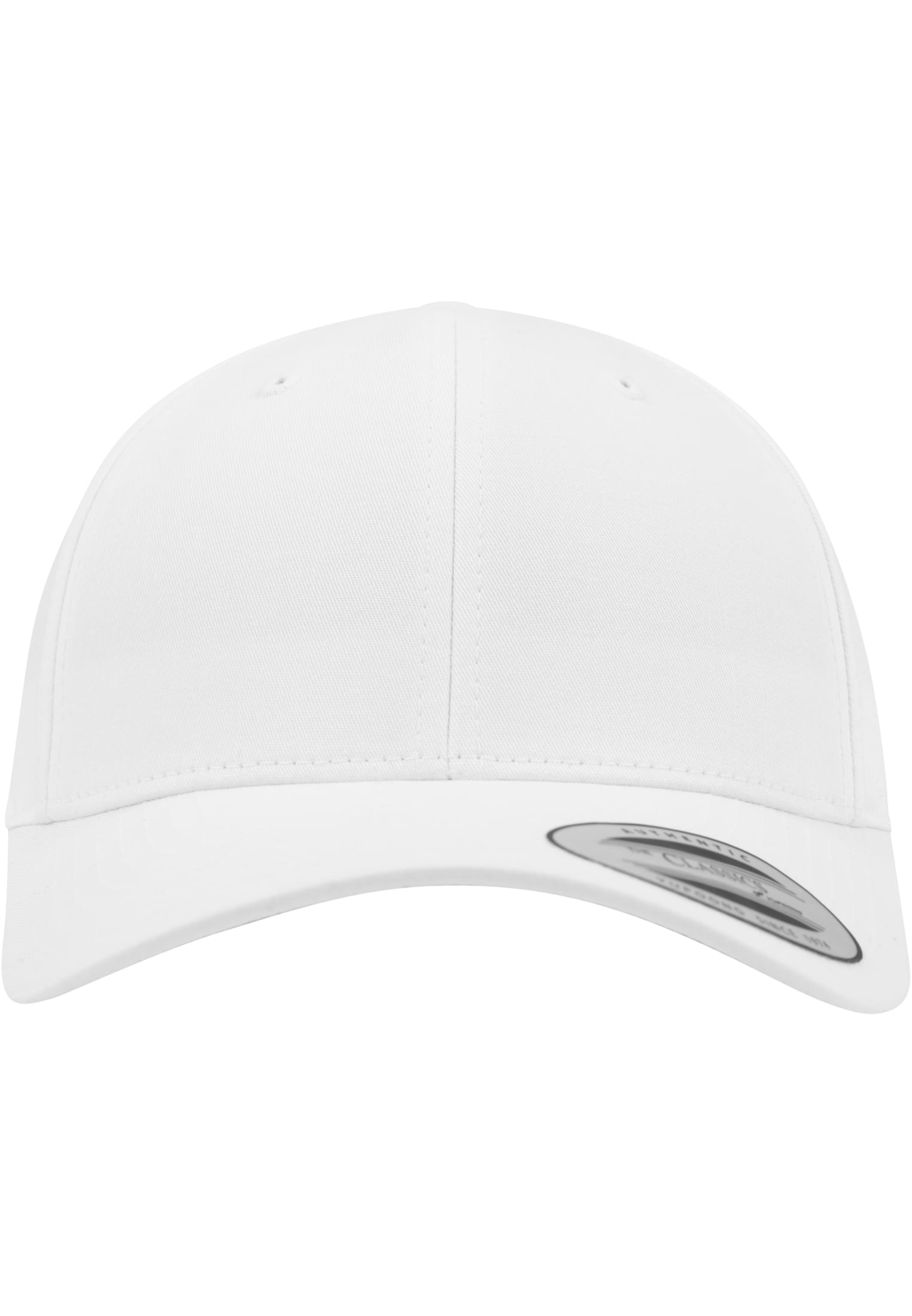 Curved classic snapback white