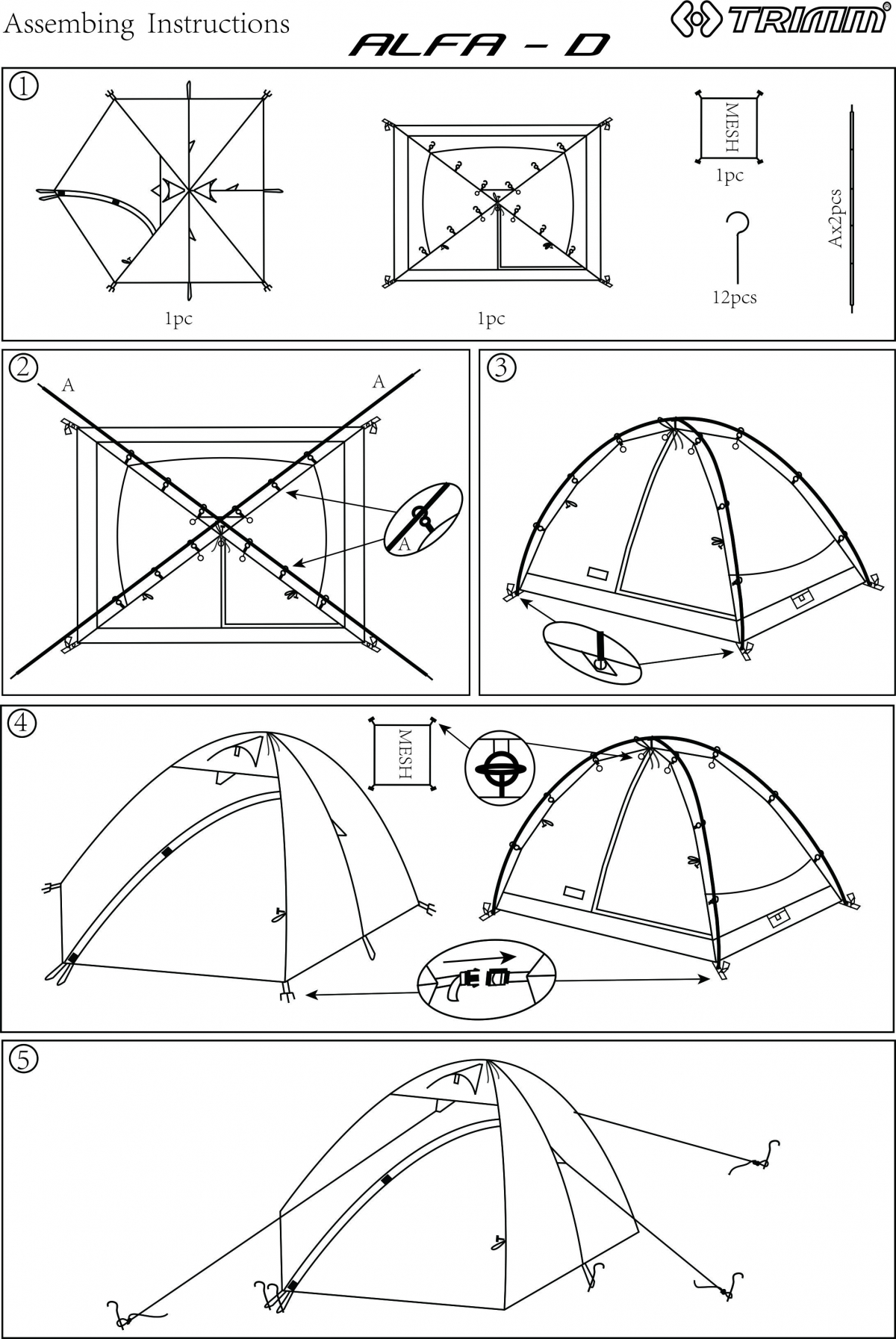 Trimm ALFA D lime green tent
