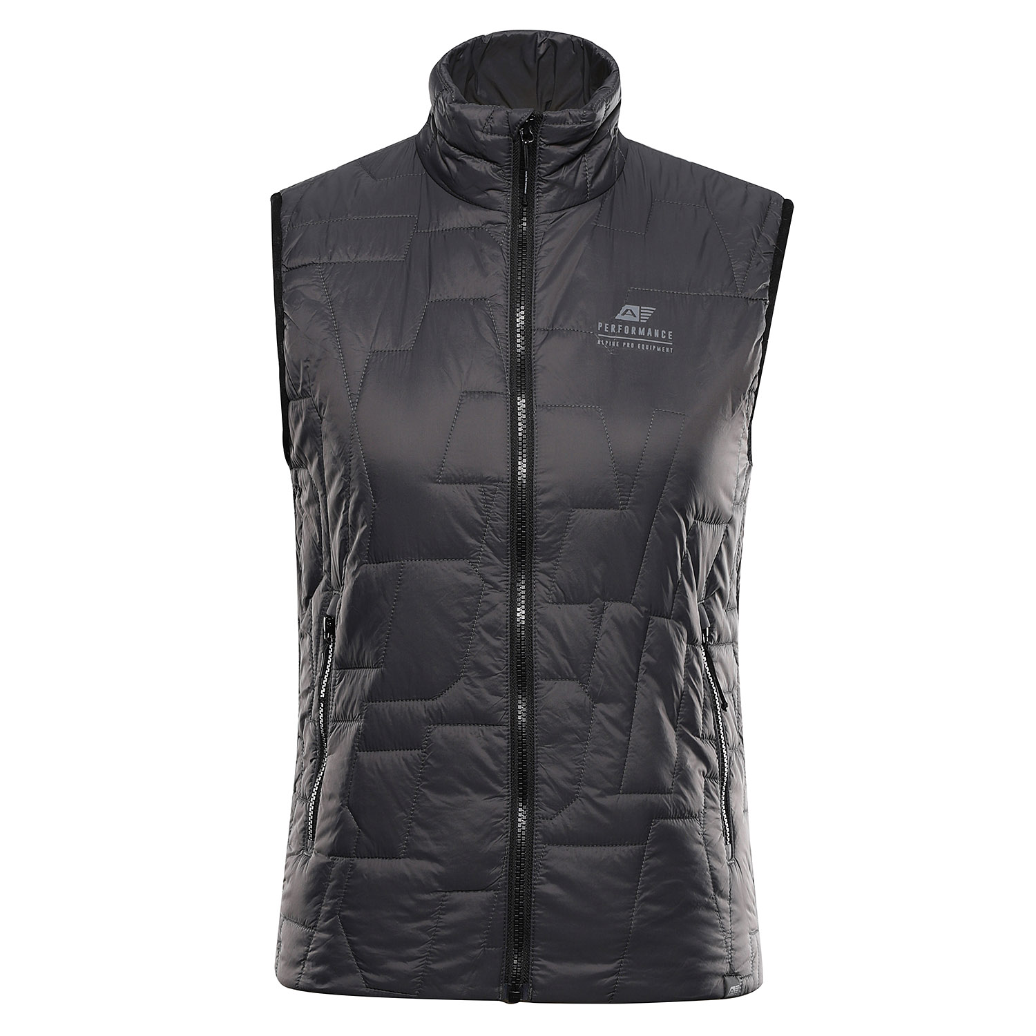 Women's Ultralight Vest With ALPINE PRO BERFA Dk.true Gray Impregnation