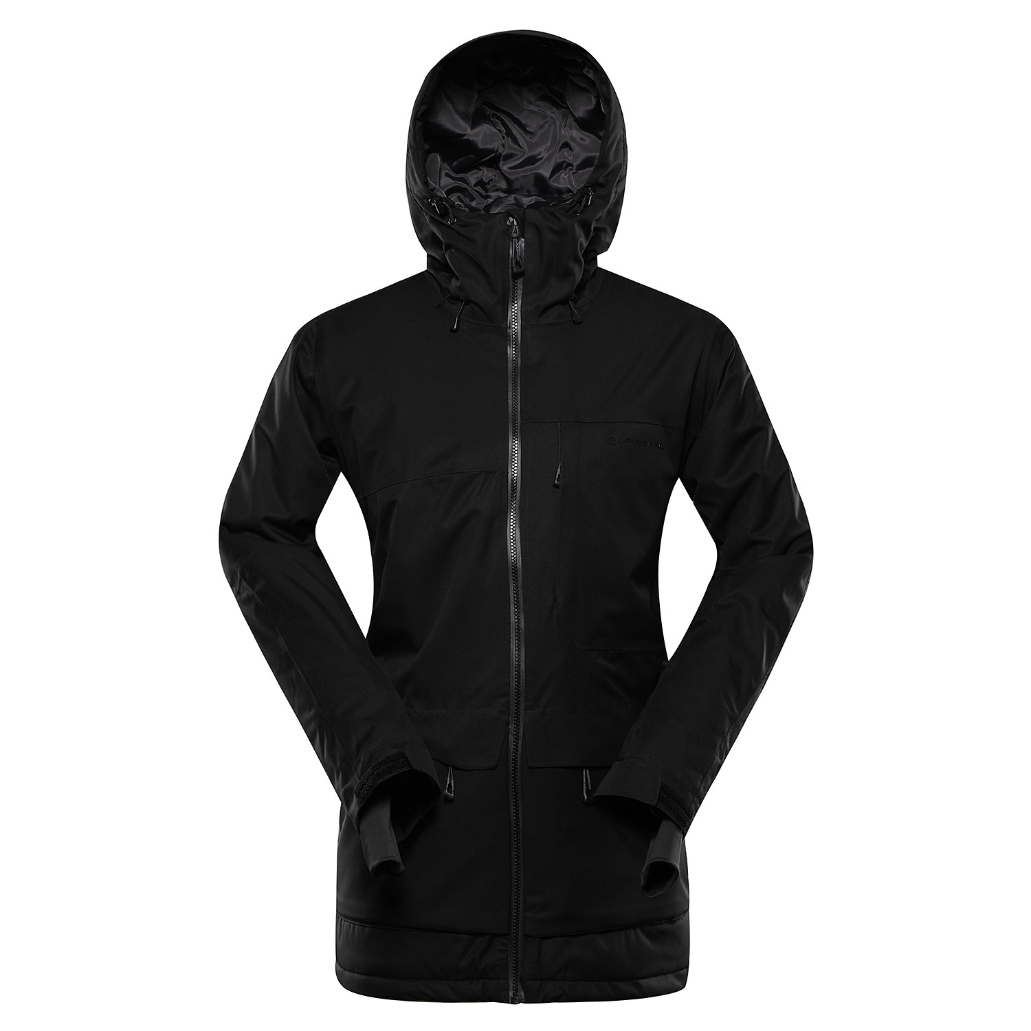 Women's Ski Jacket With PTX Snow Membrane ALPINE PRO GARGA Black