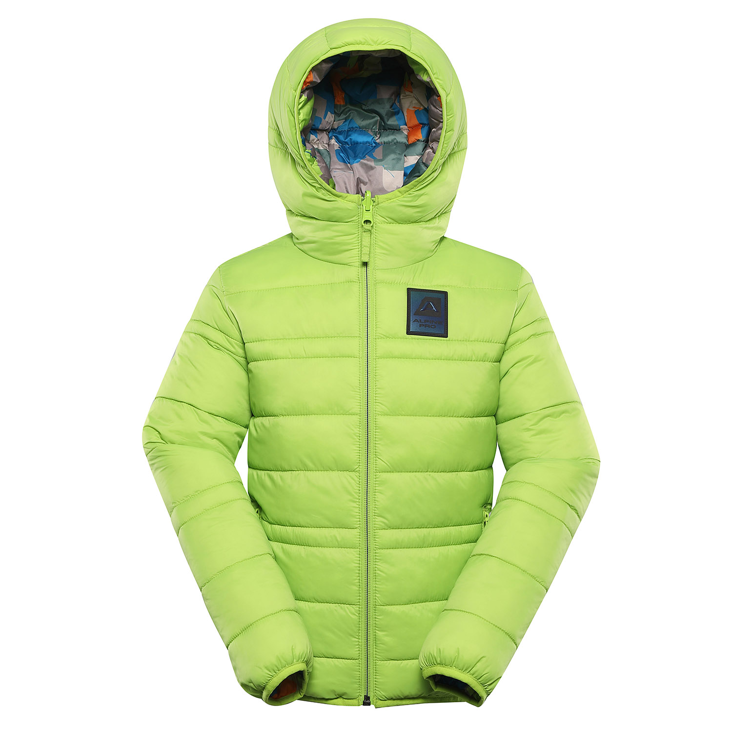 Children's Reversible Jacket Hi-therm ALPINE PRO DOUWO Lime Green Variant Pa