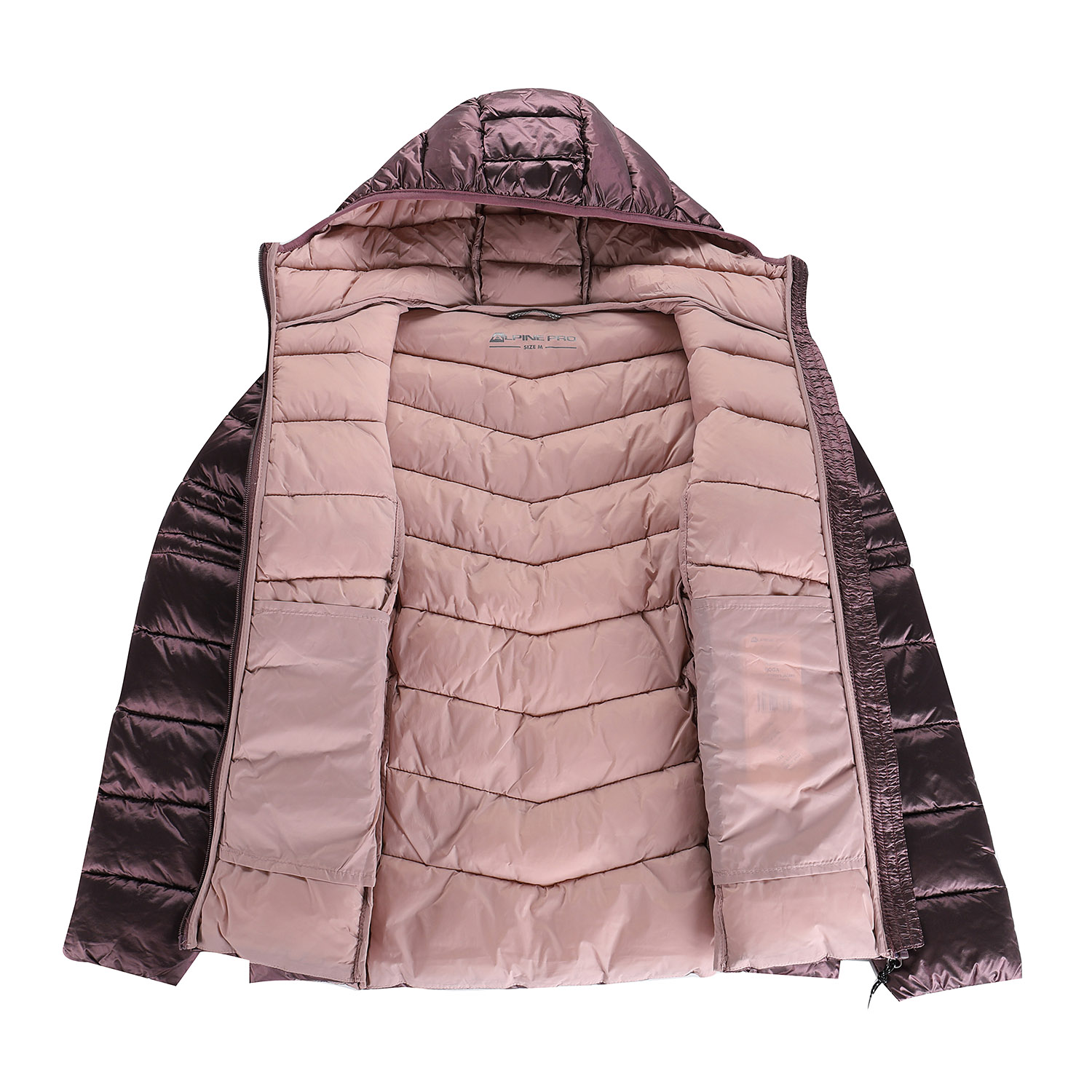 Women&#039;s hi-therm jacket ALPINE PRO ROGA pink cosmos