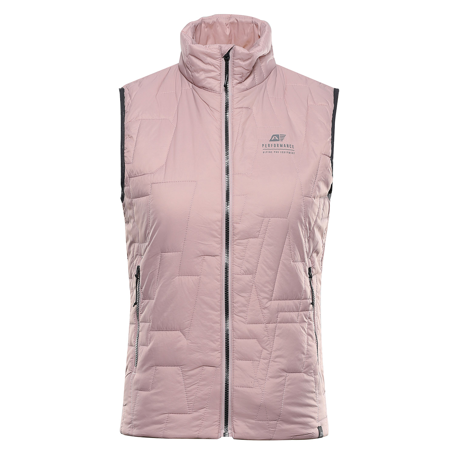 Women's Ultralight Vest With ALPINE PRO BERFA Pale Mauve Impregnation