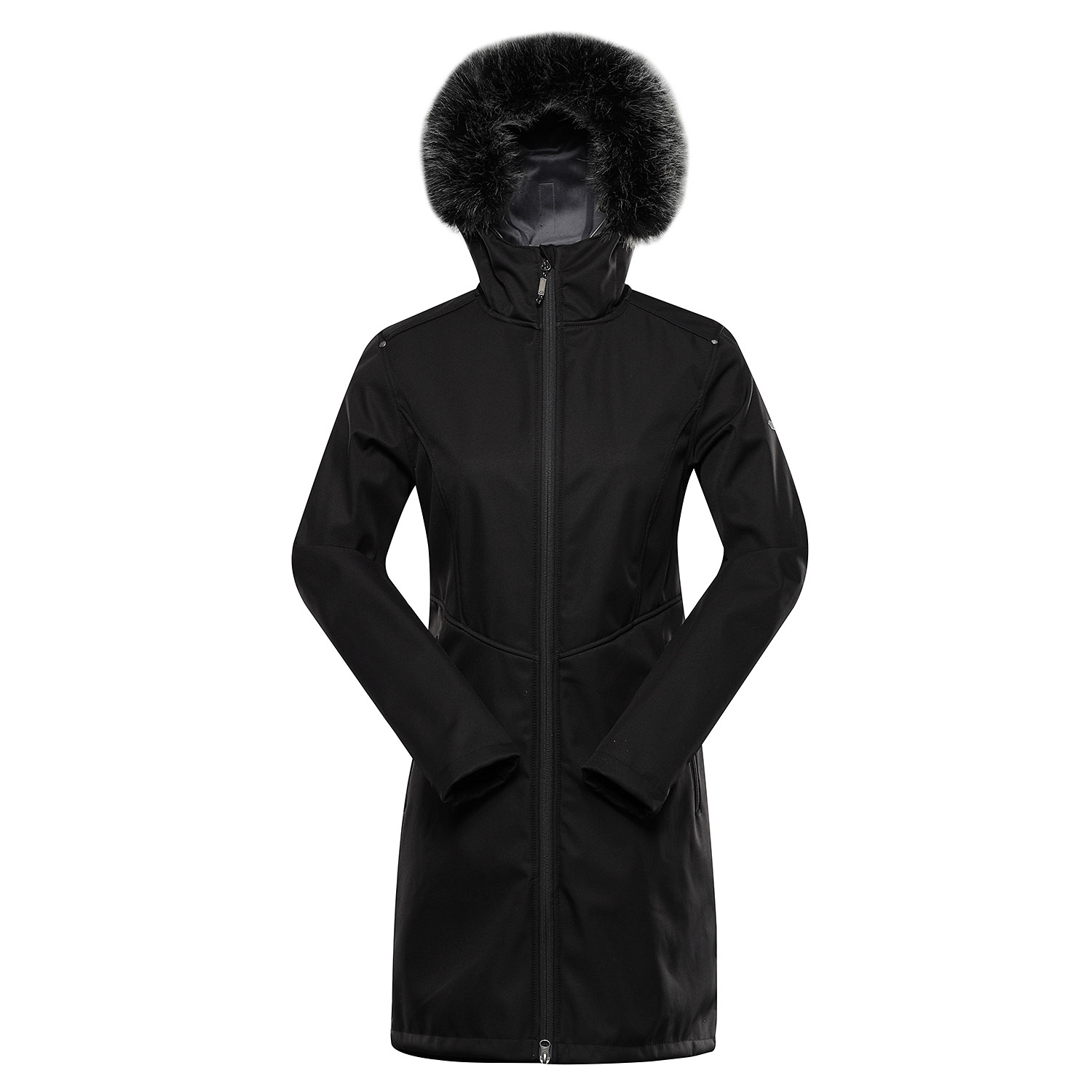 Women's Softshell Coat With Membrane ALPINE PRO IBORA Black